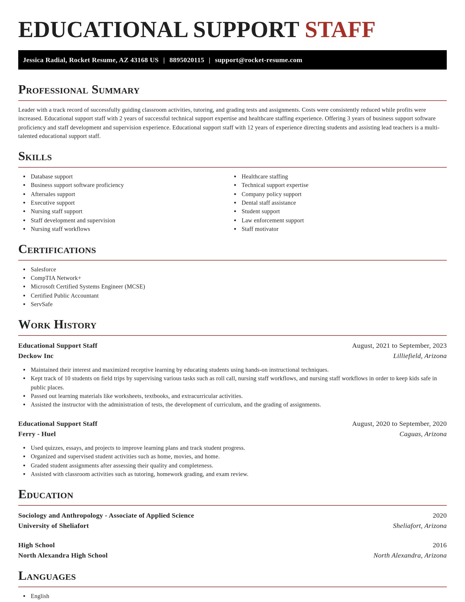 Exquisite resume template