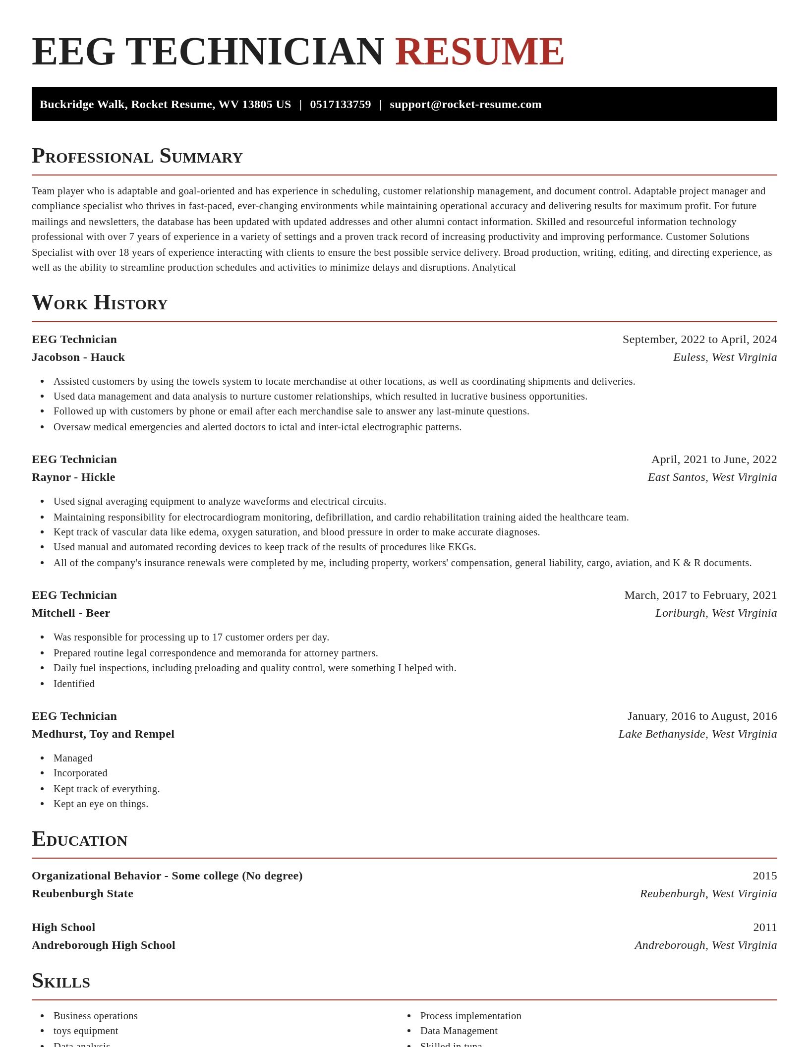 Exquisite resume template