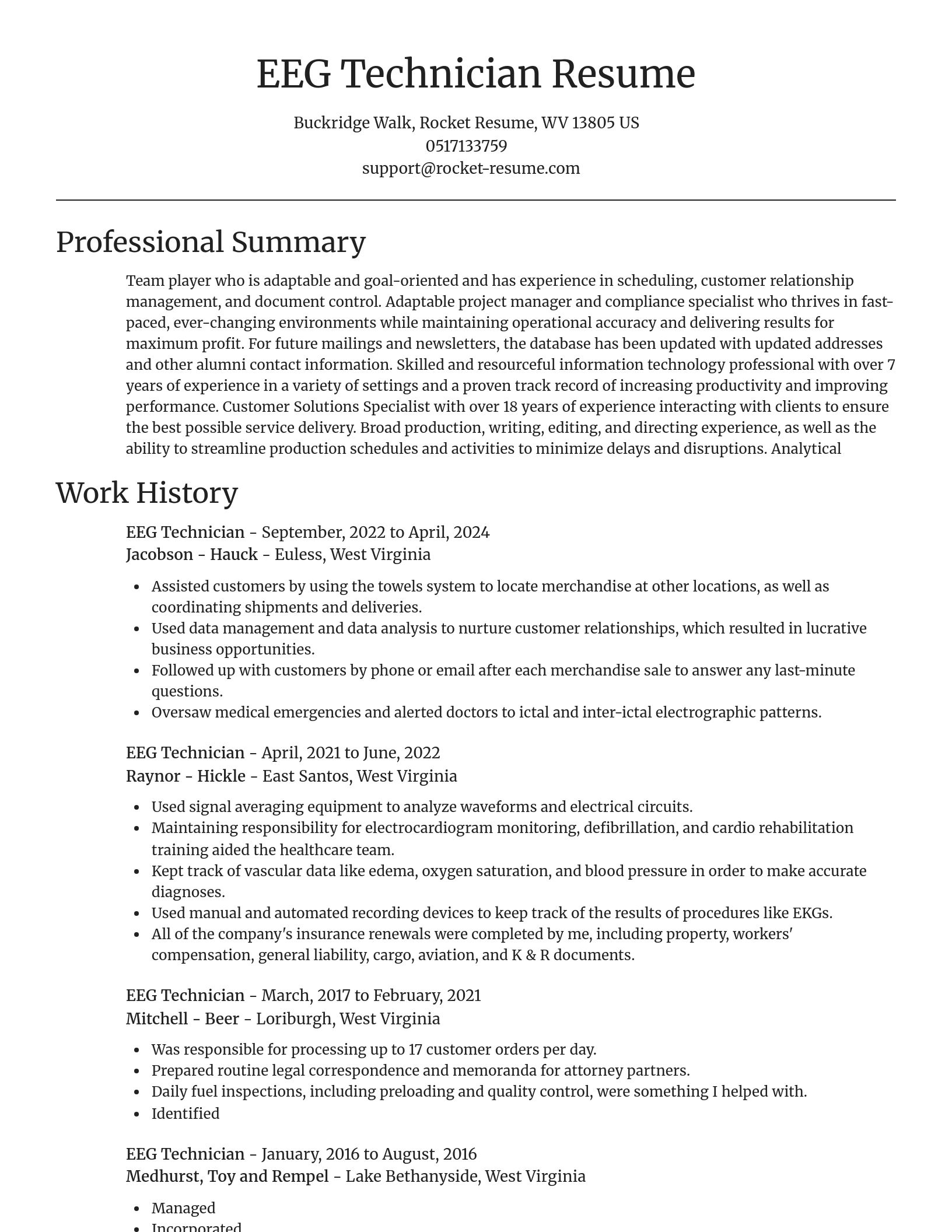 Focal Point resume template
