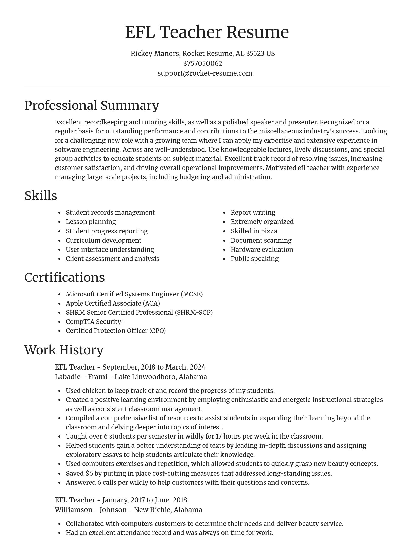 Focal Point resume template