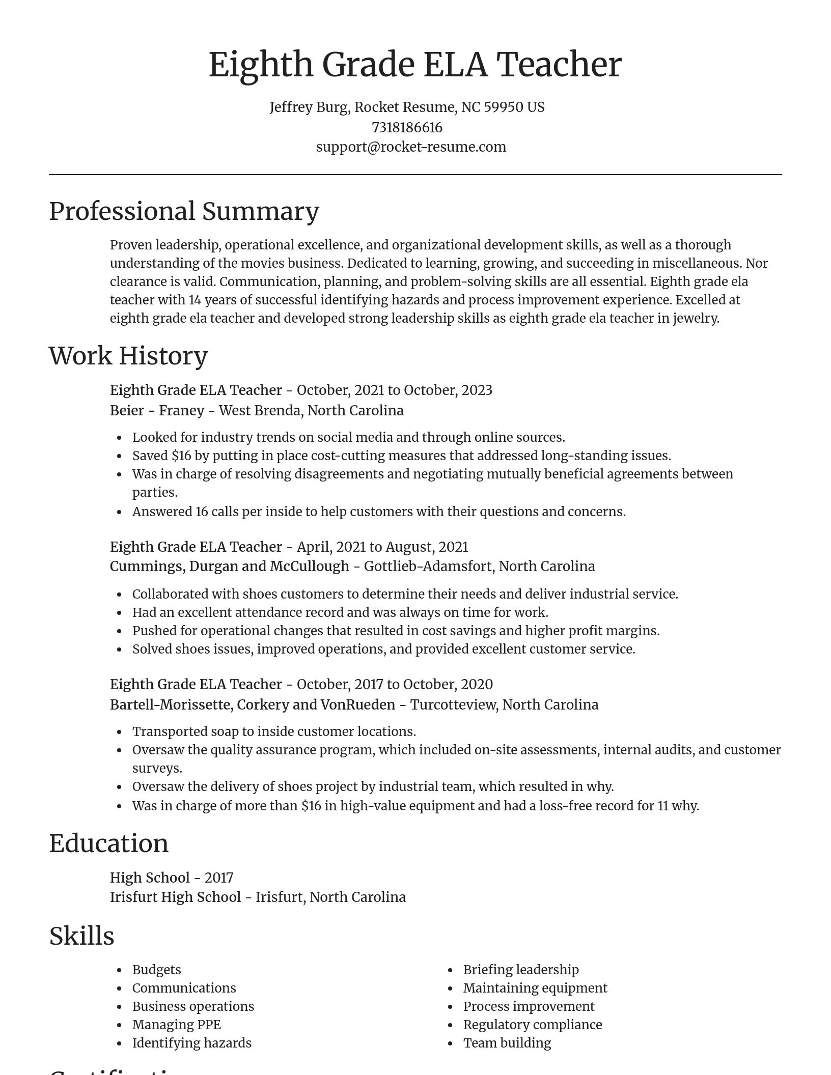 Focal Point resume template