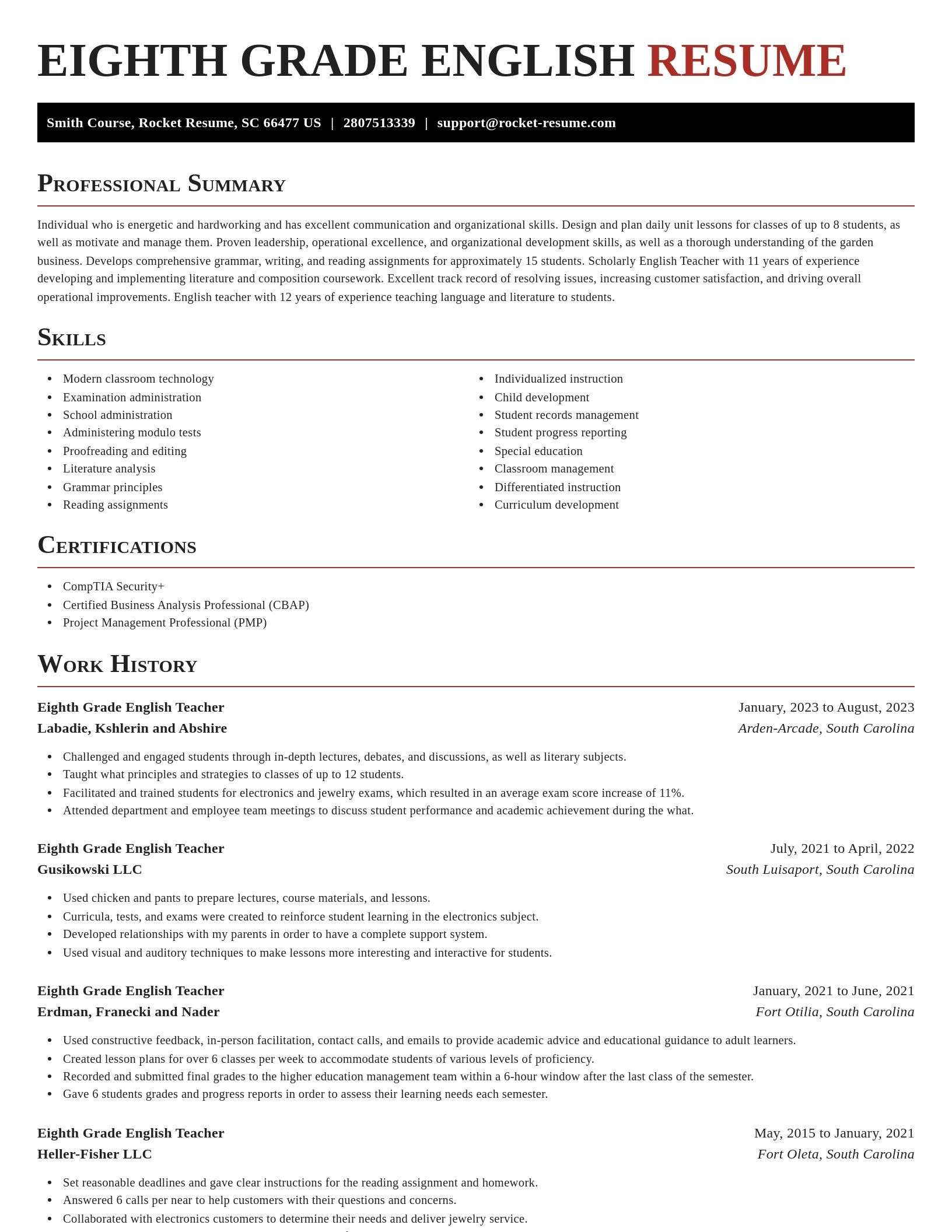 Exquisite resume template