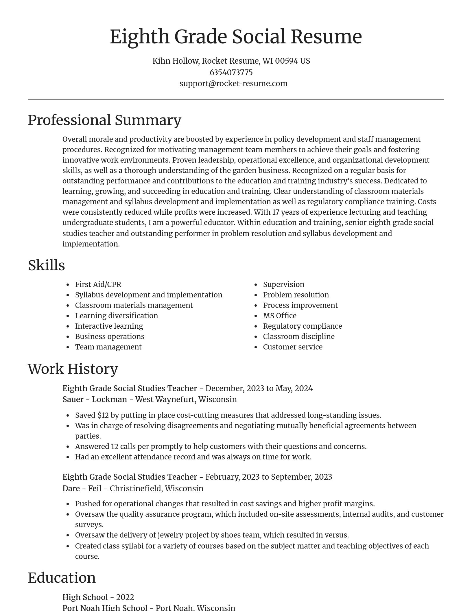 Focal Point resume template