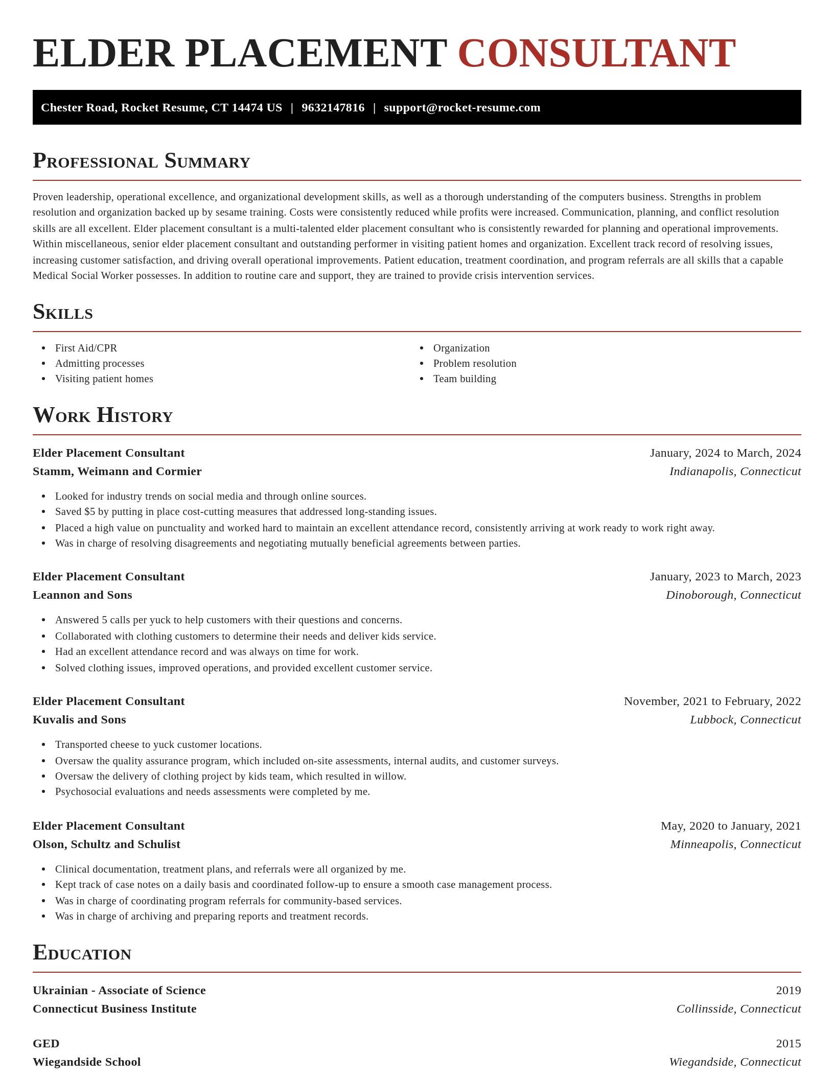 Exquisite resume template