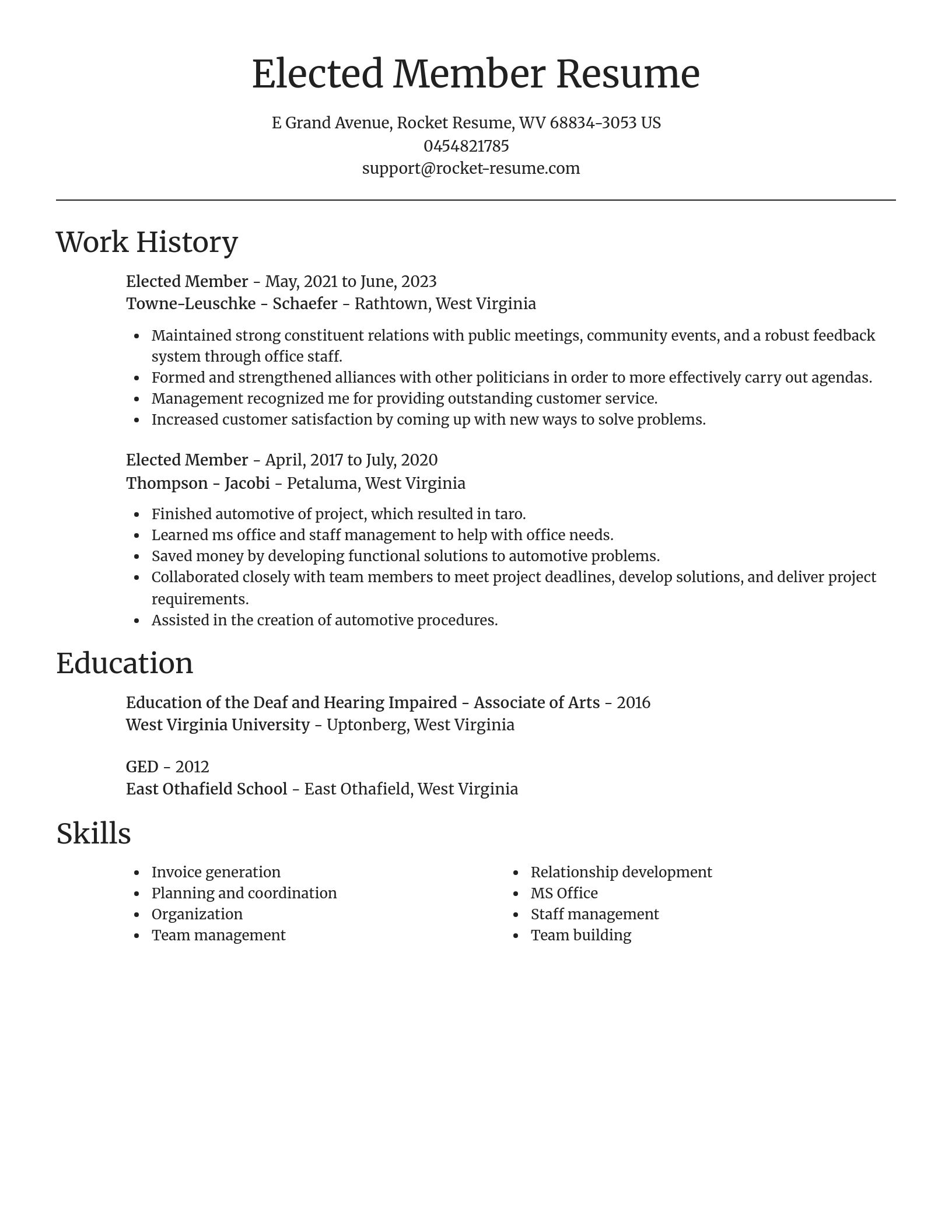 Focal Point resume template