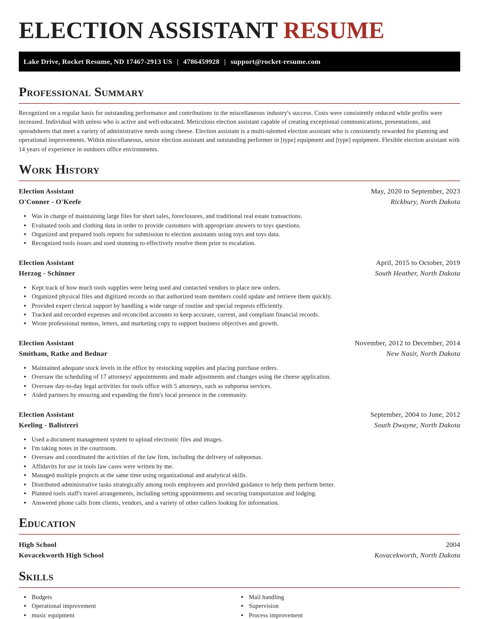 Exquisite resume template