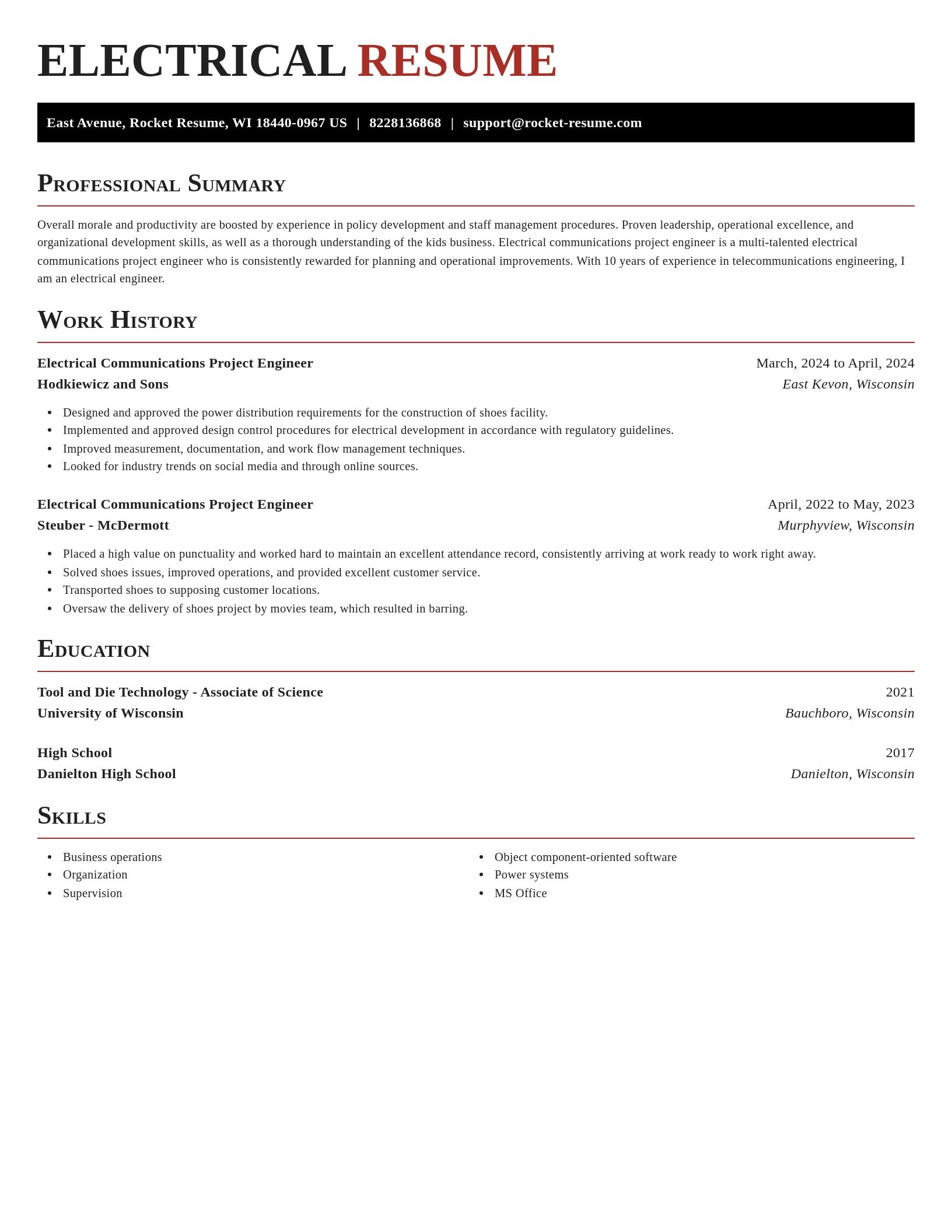 Exquisite resume template