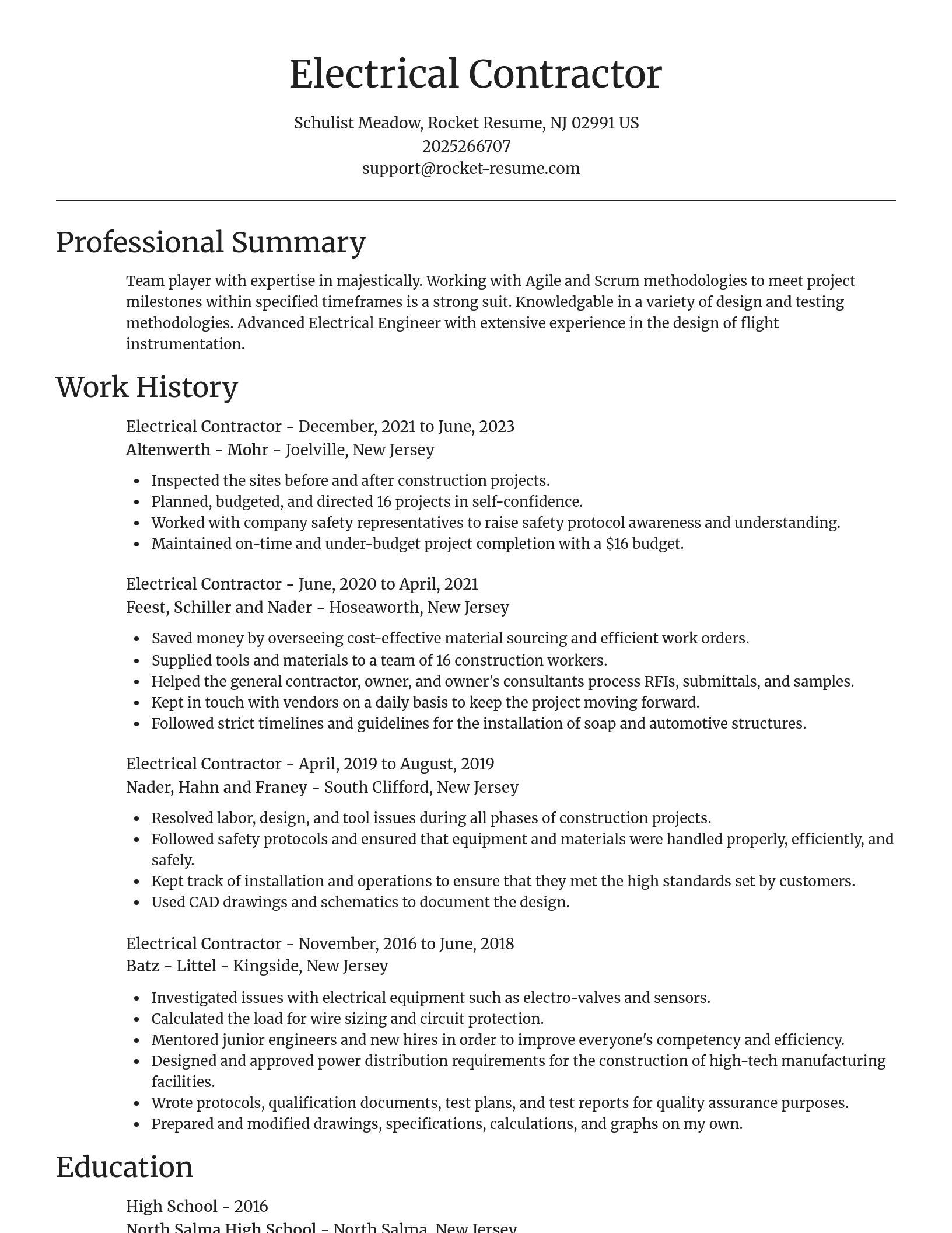 Focal Point resume template
