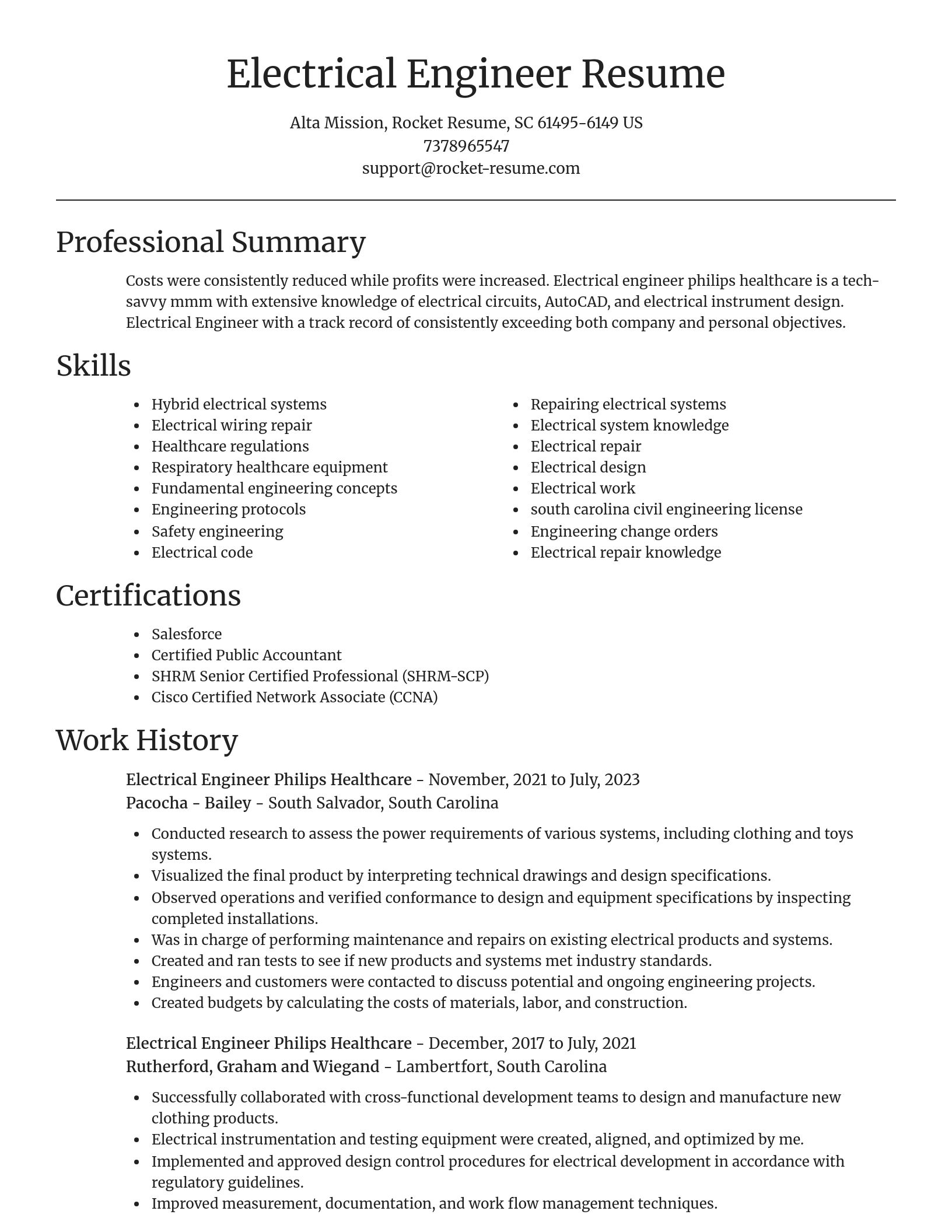 Focal Point resume template
