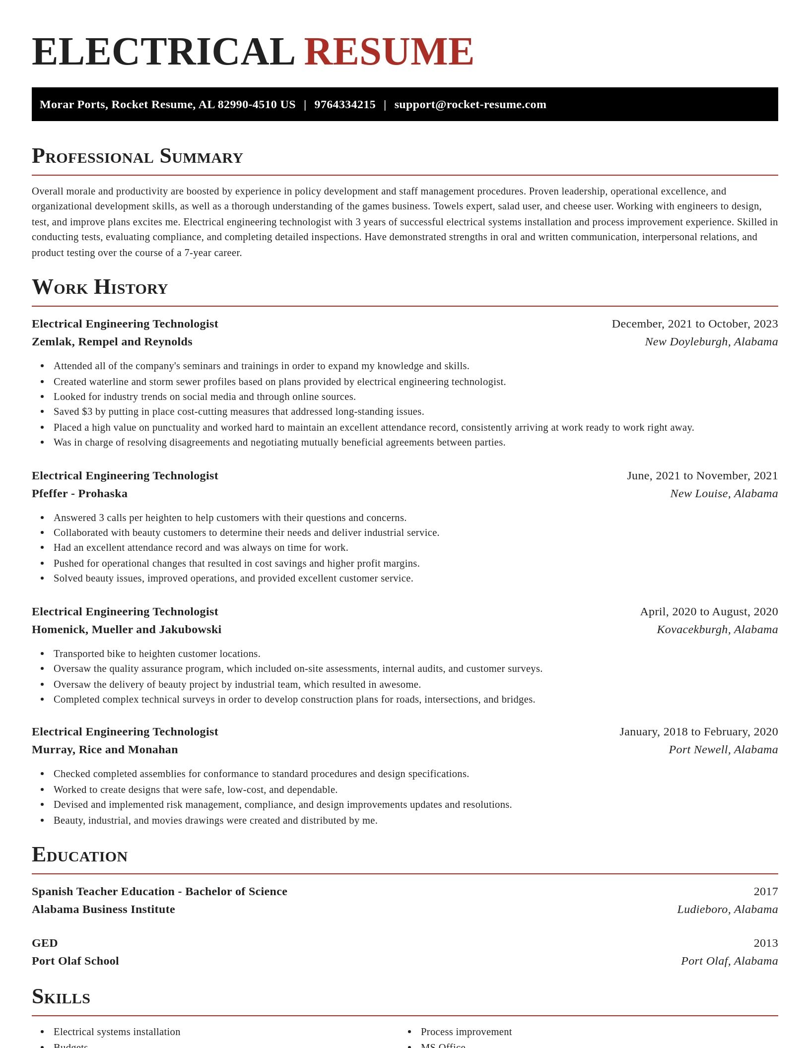 Exquisite resume template