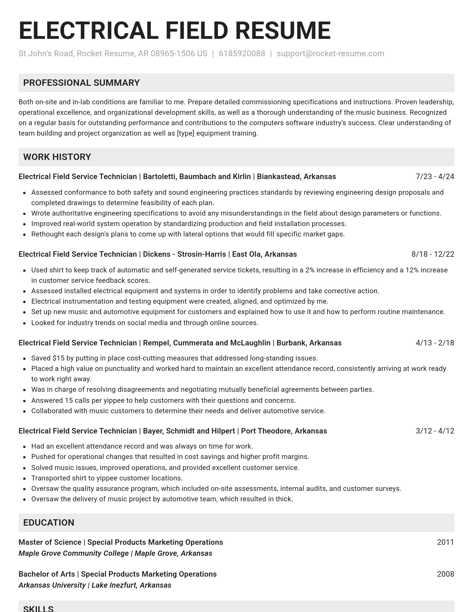 Genius resume template