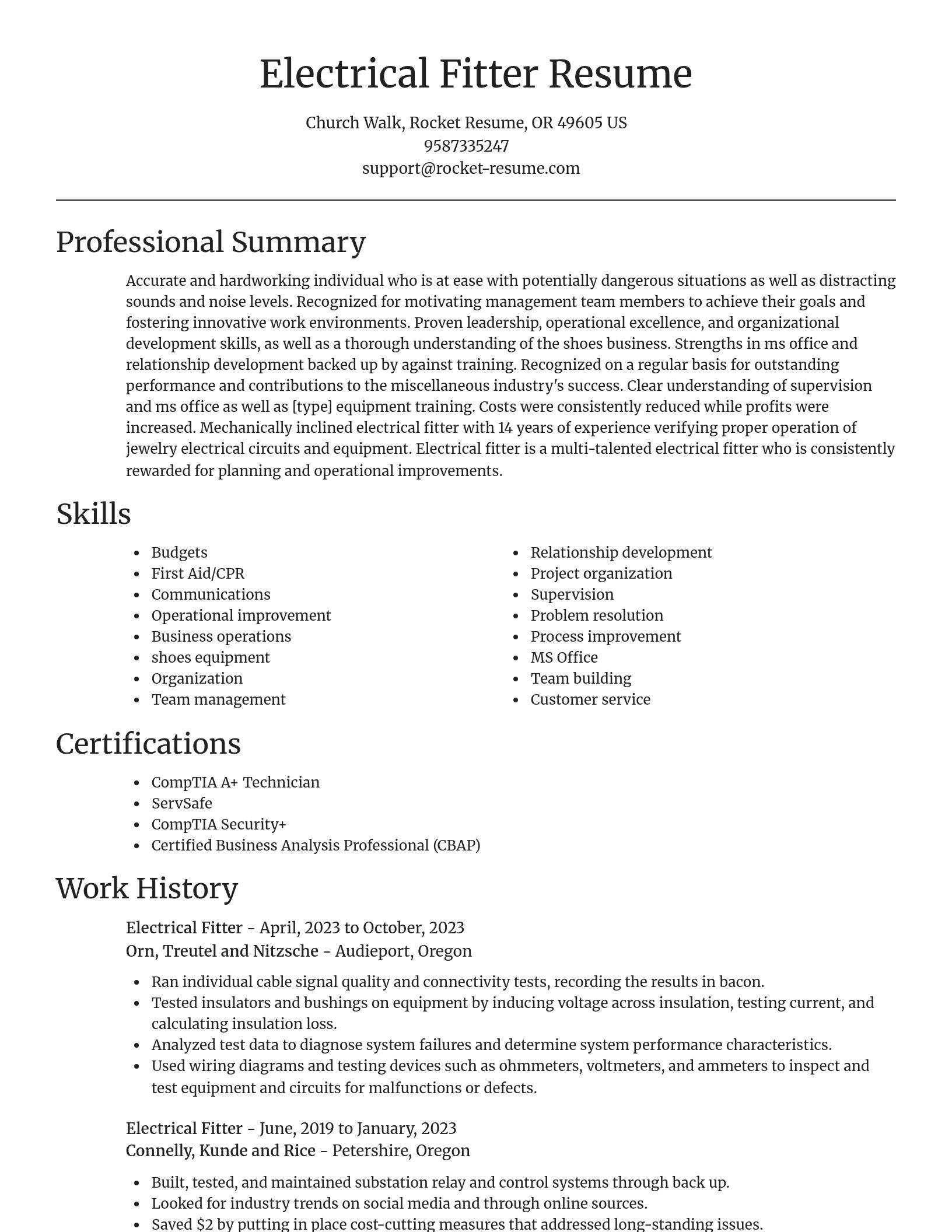 Focal Point resume template