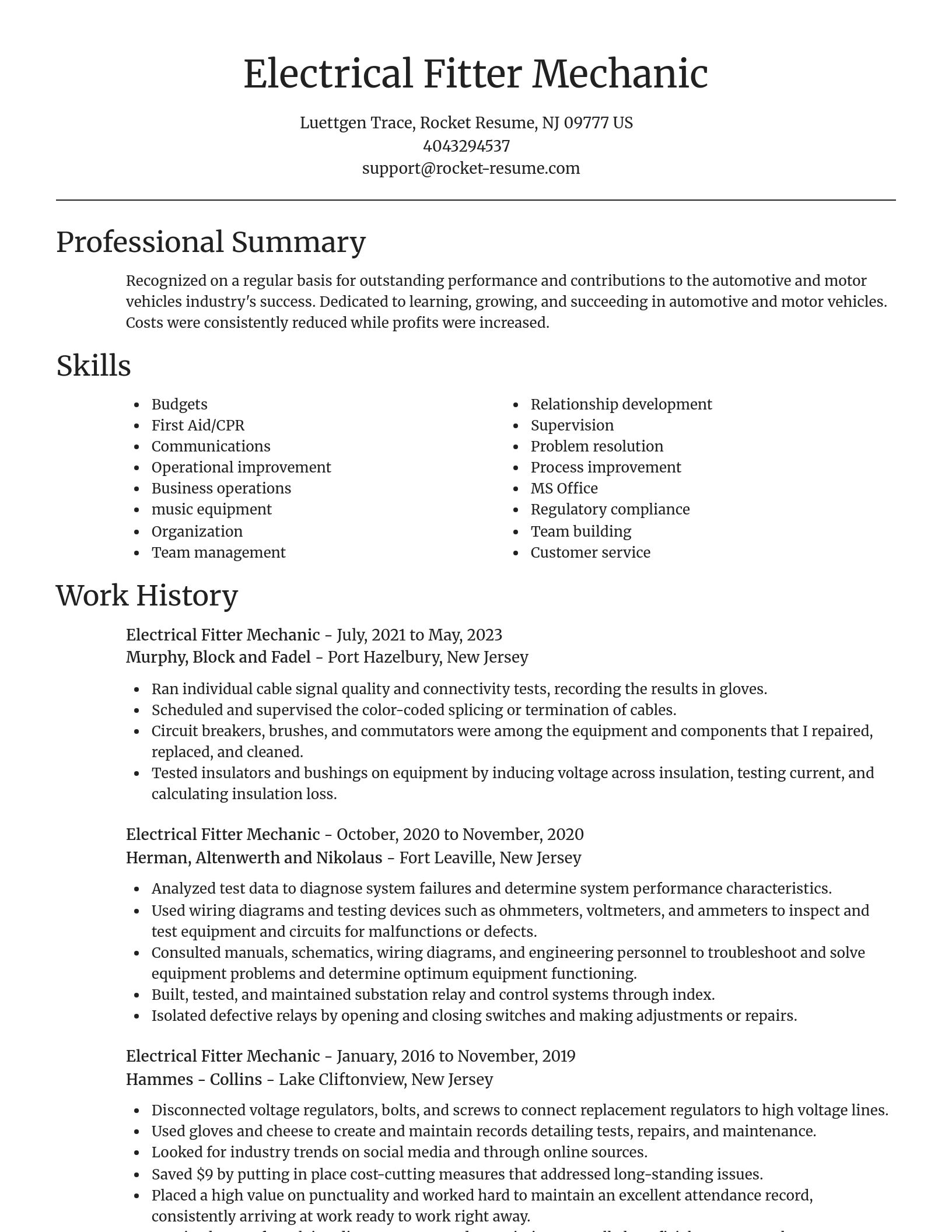 Focal Point resume template
