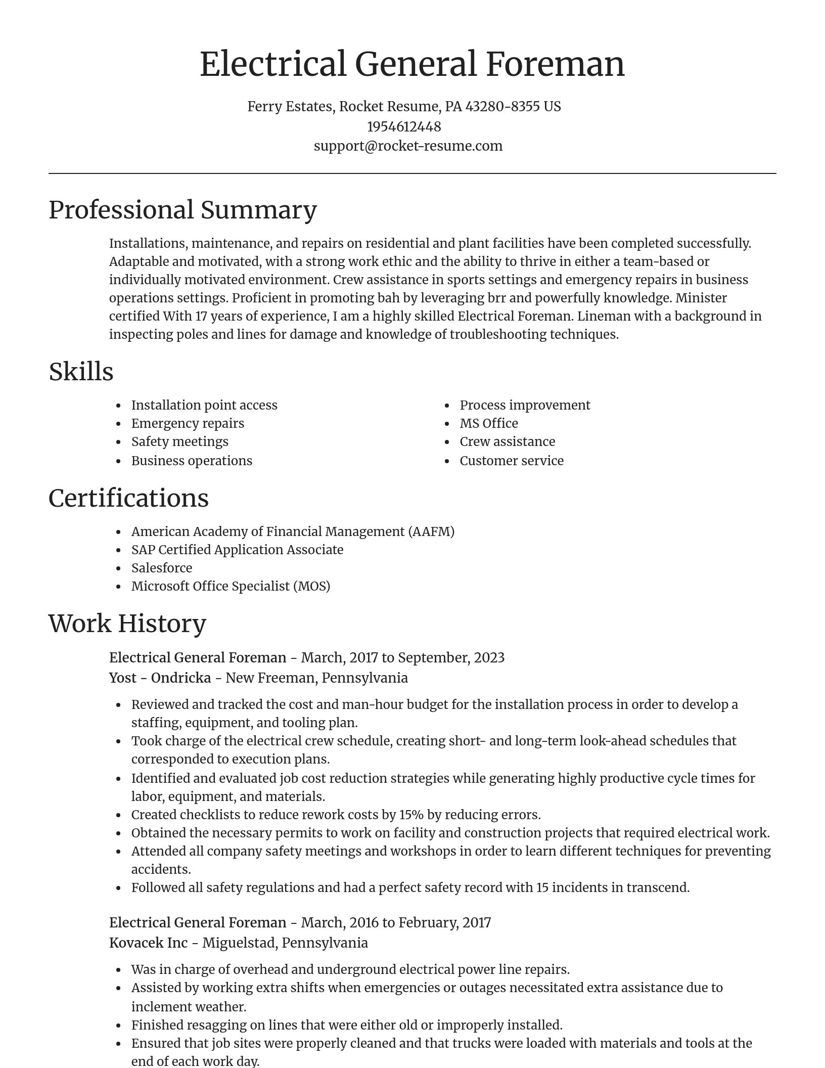 Focal Point resume template