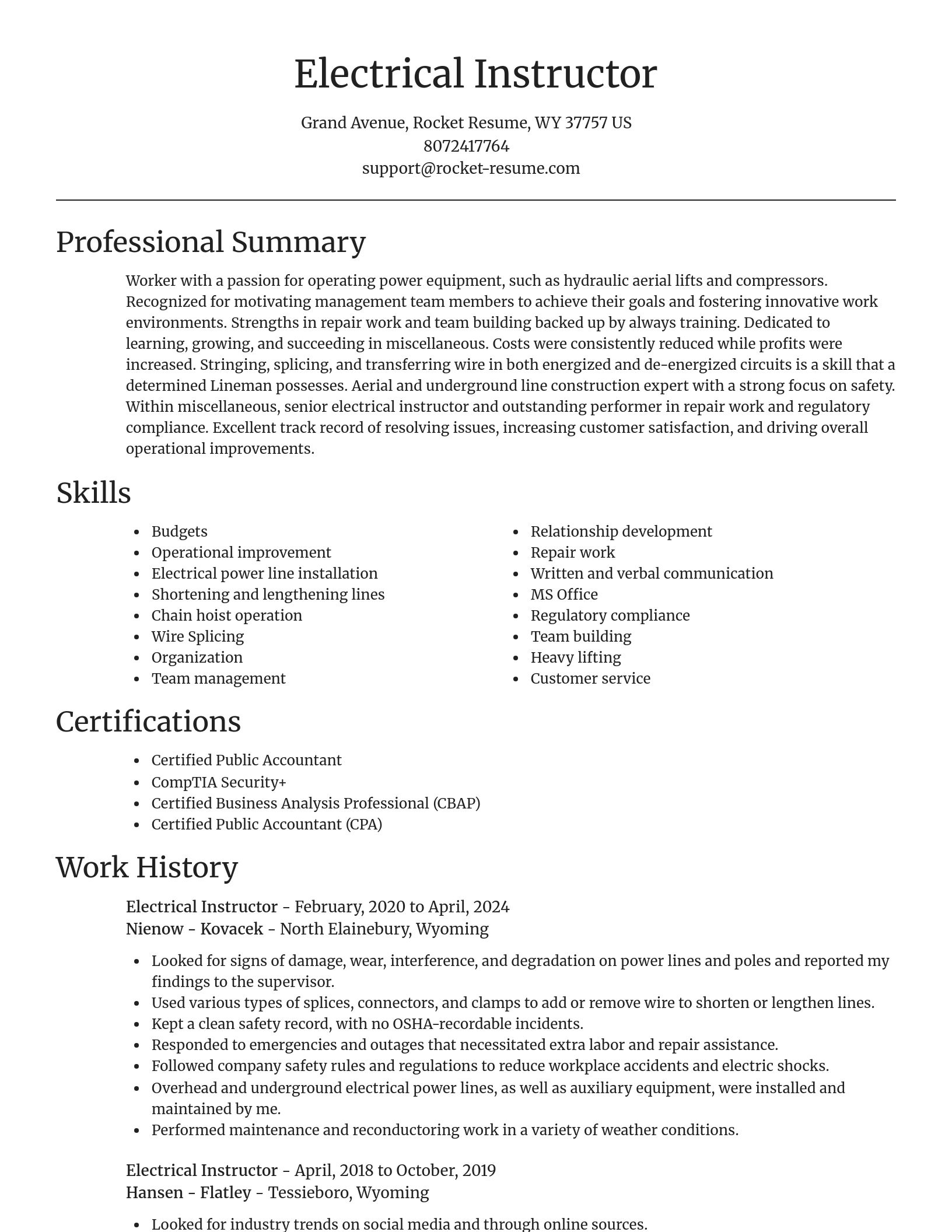 Focal Point resume template