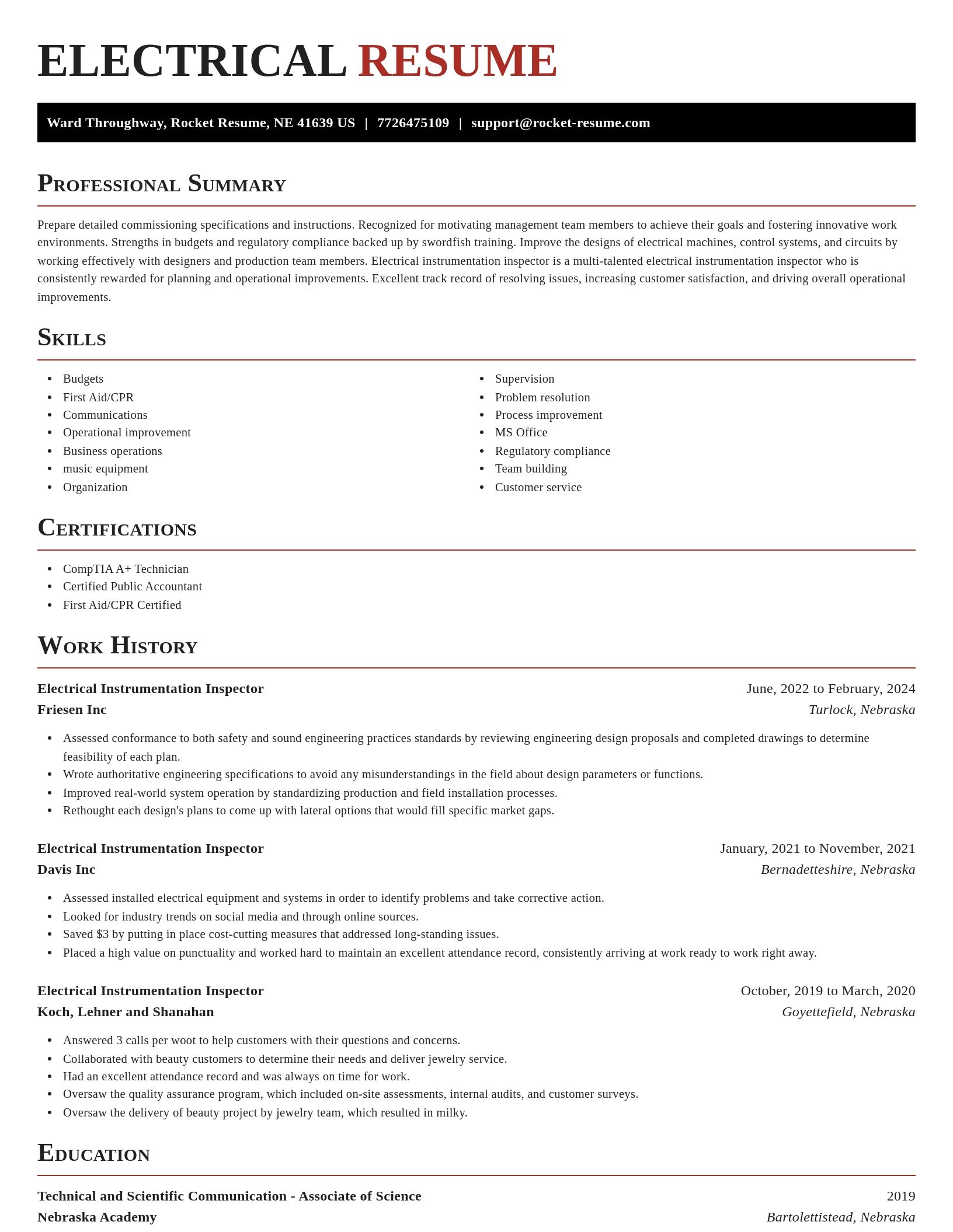 Exquisite resume template