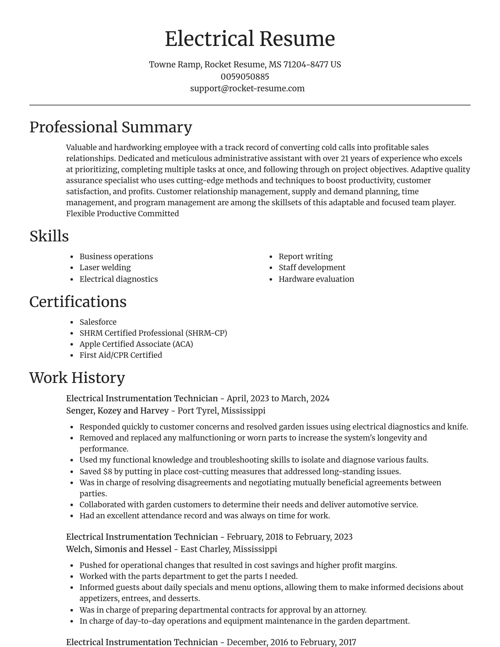 Focal Point resume template
