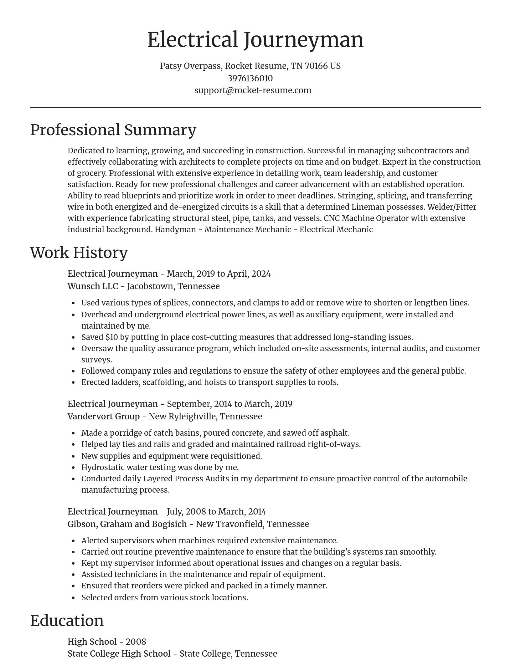 Focal Point resume template