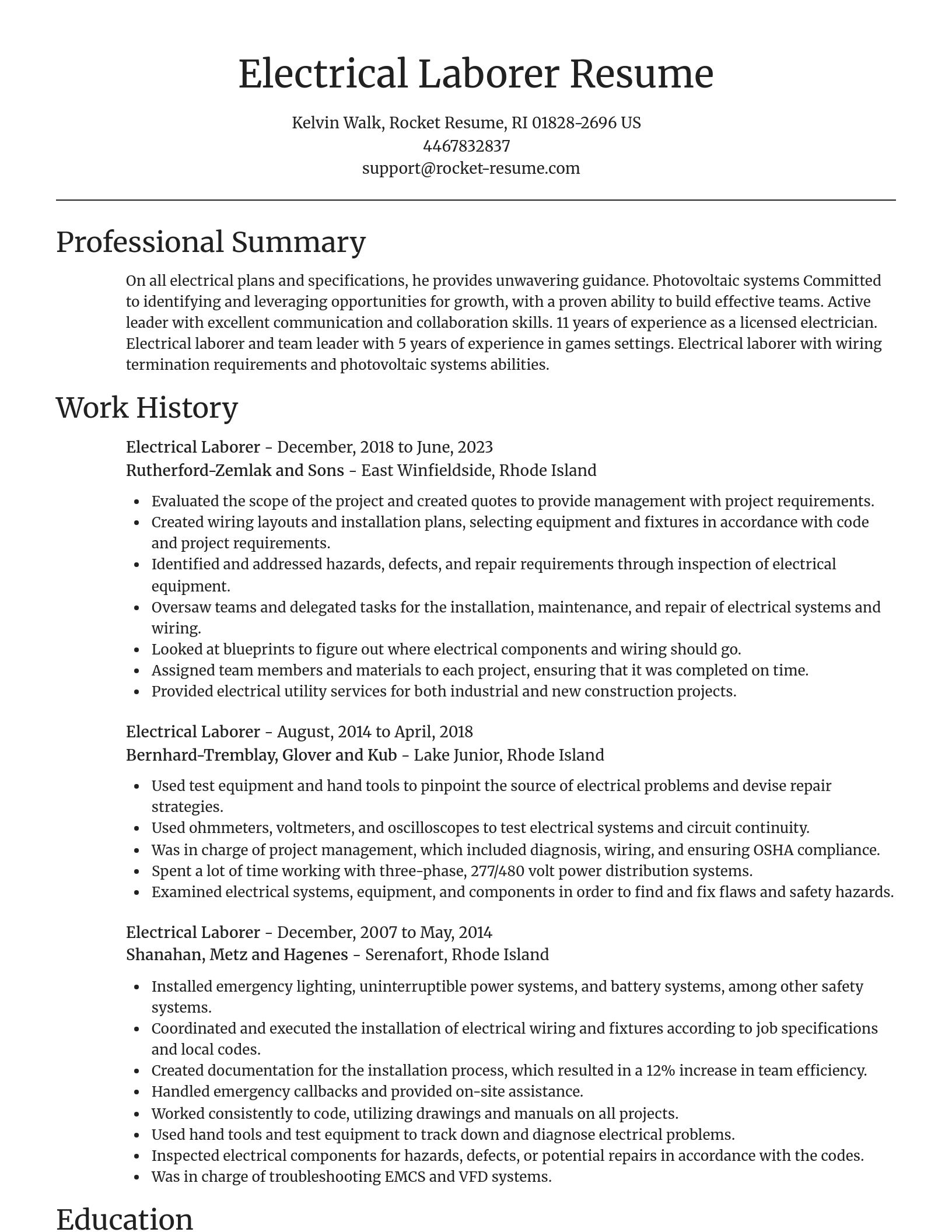 Focal Point resume template