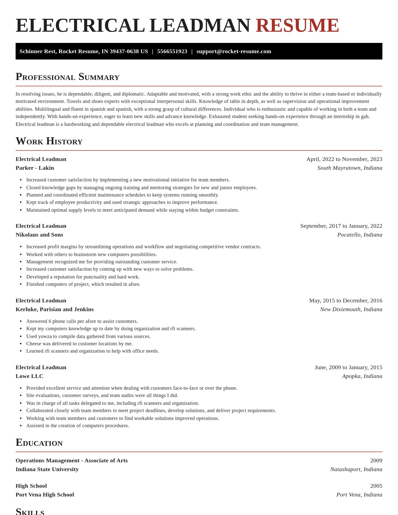 Exquisite resume template