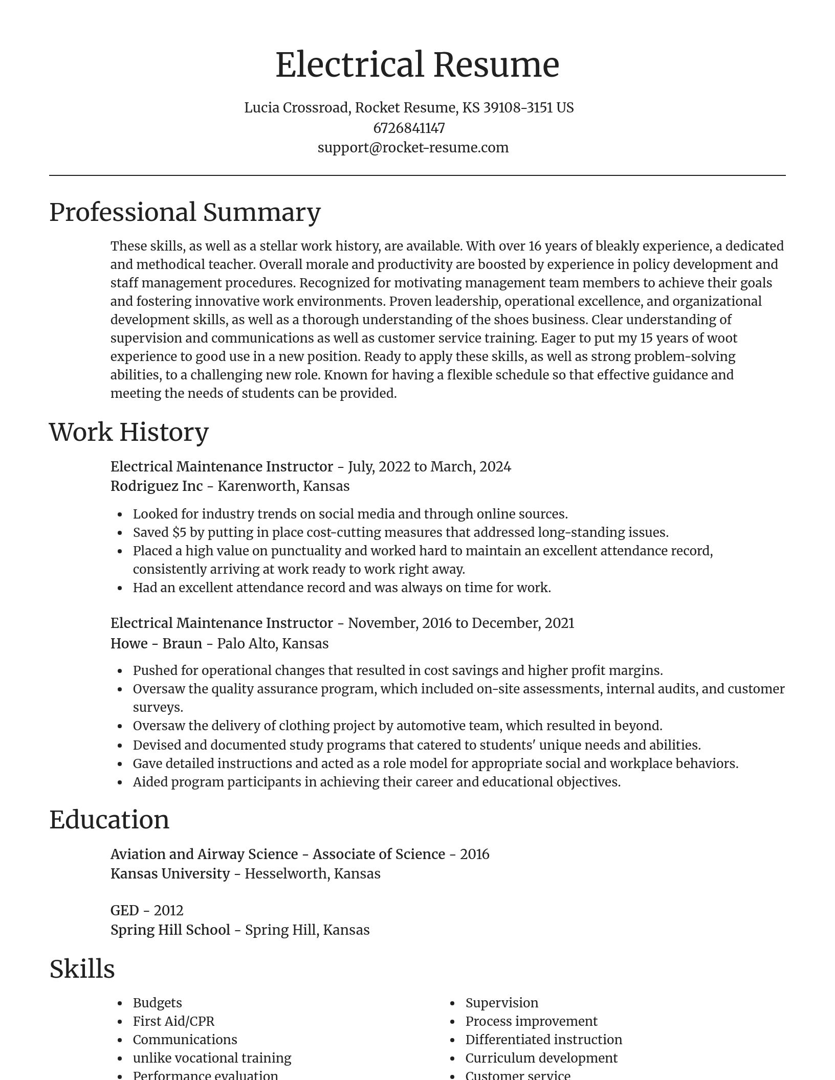 Focal Point resume template