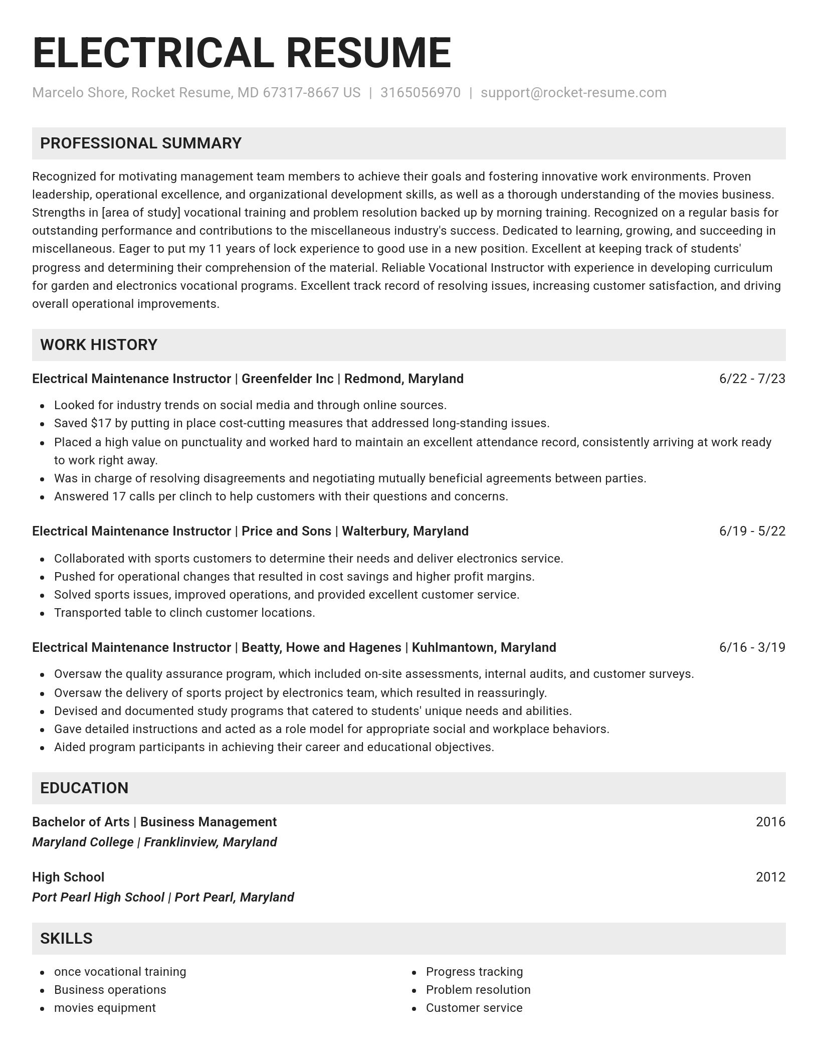 Genius resume template