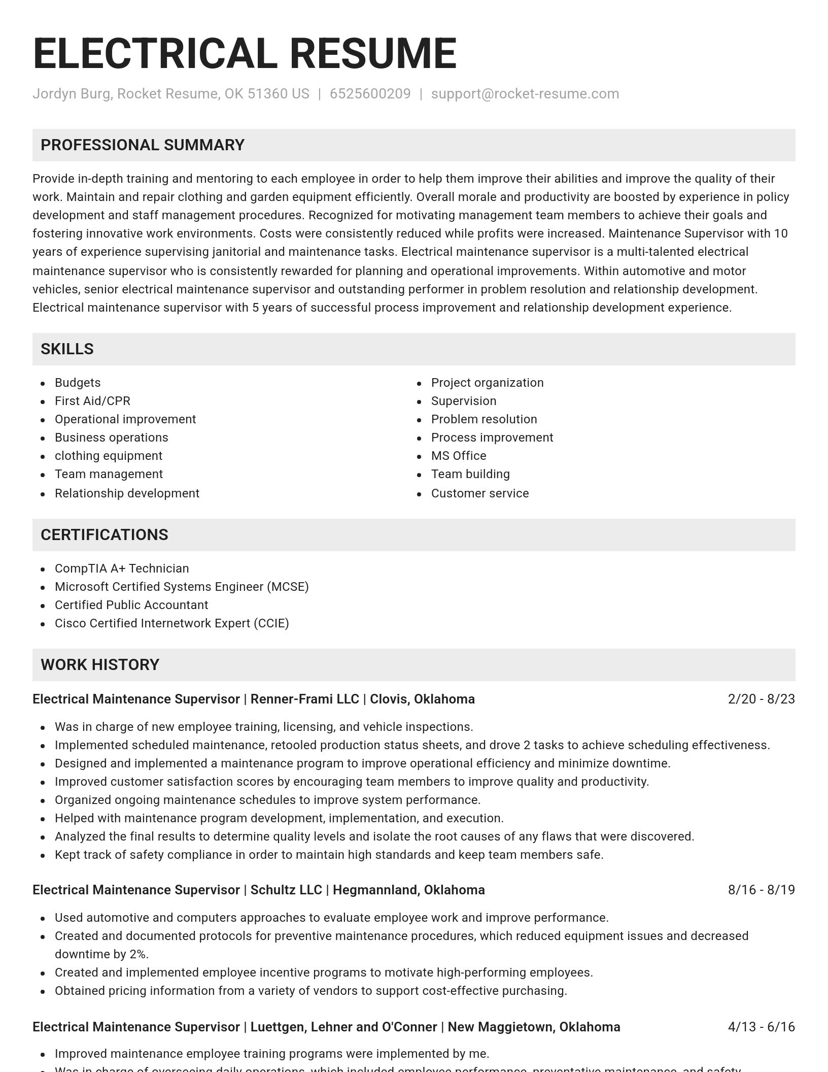 Genius resume template