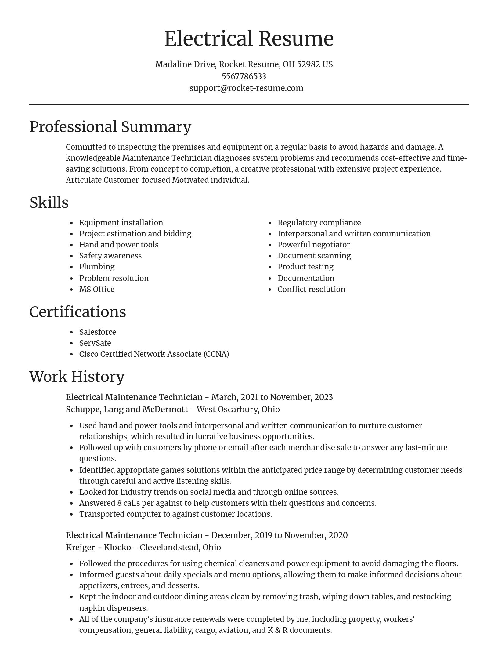 Focal Point resume template