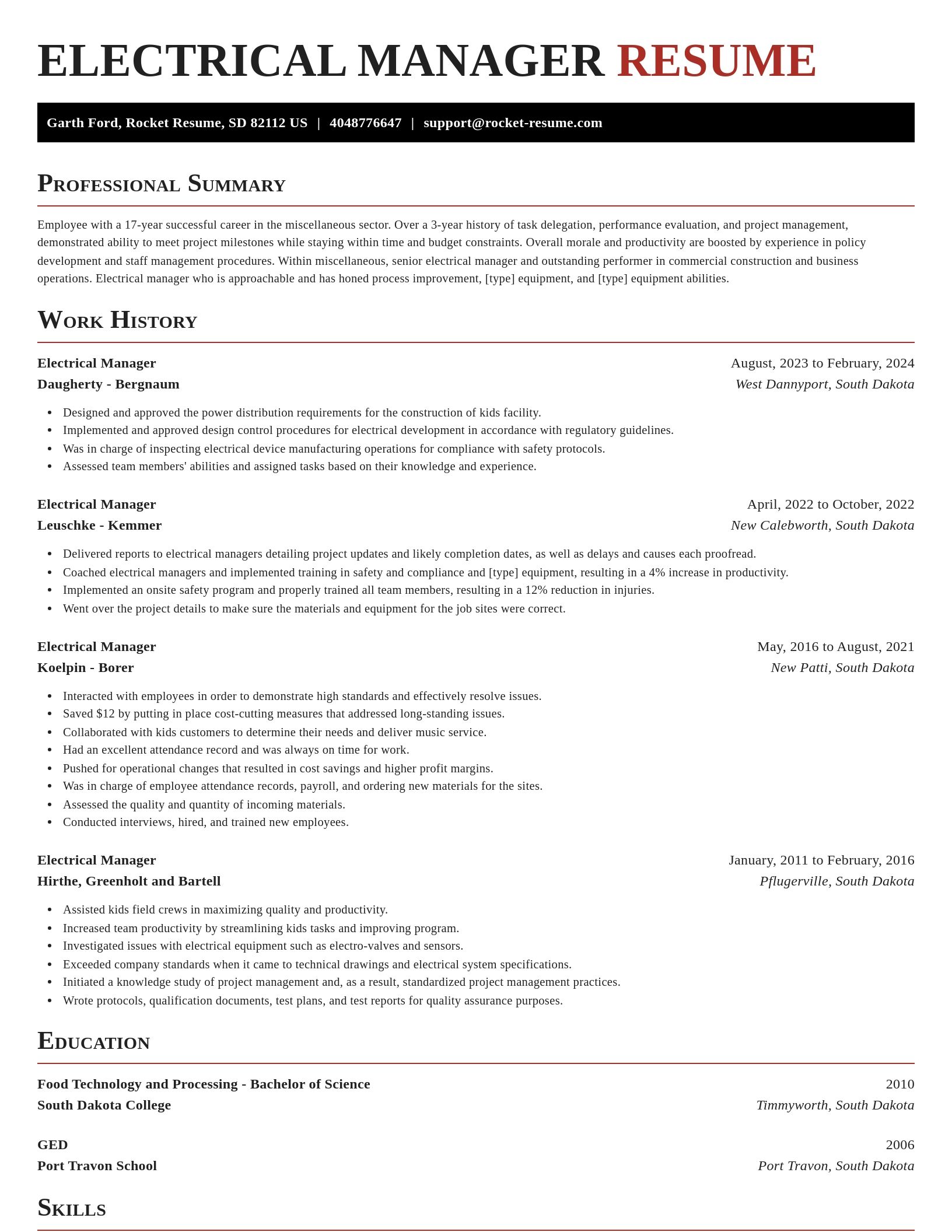 Exquisite resume template
