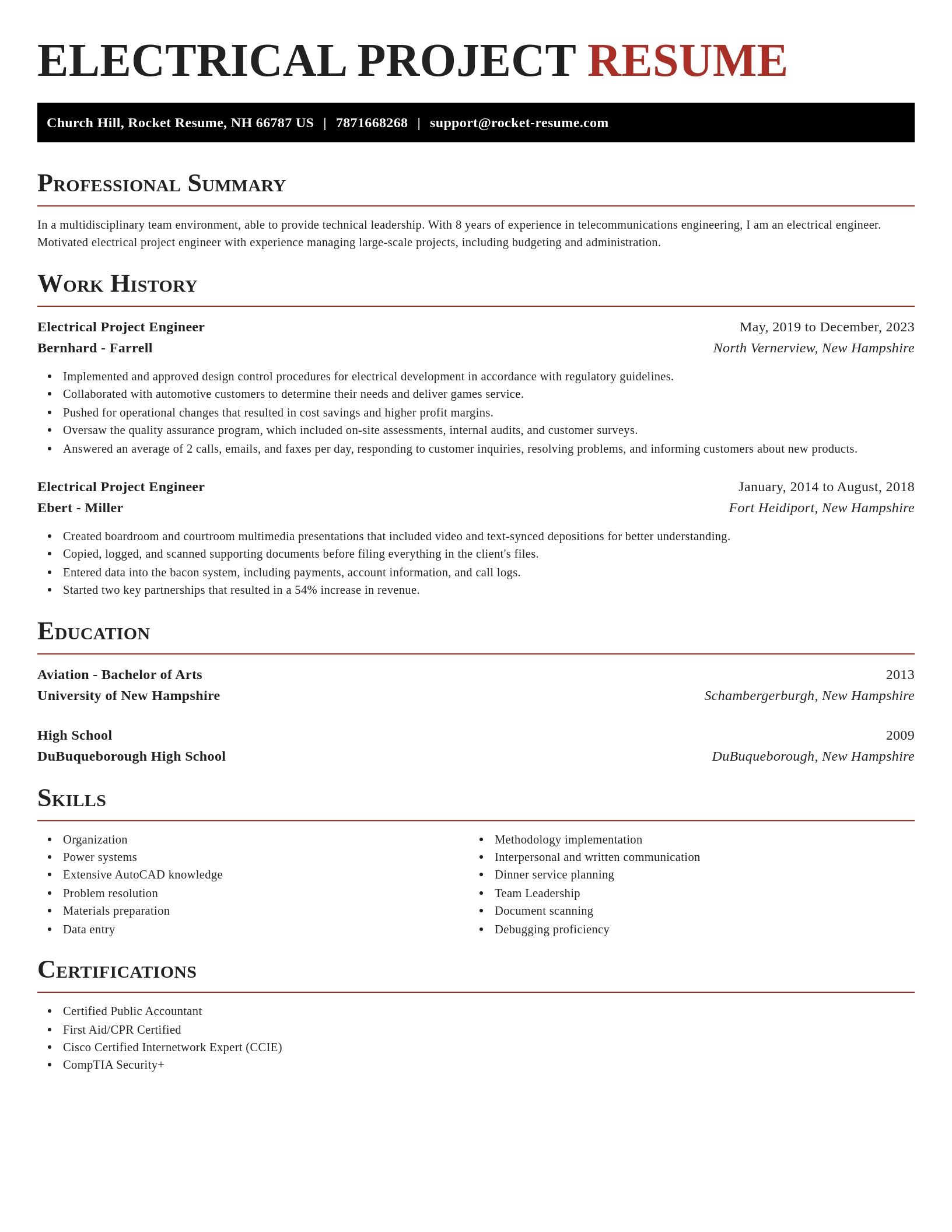 Exquisite resume template