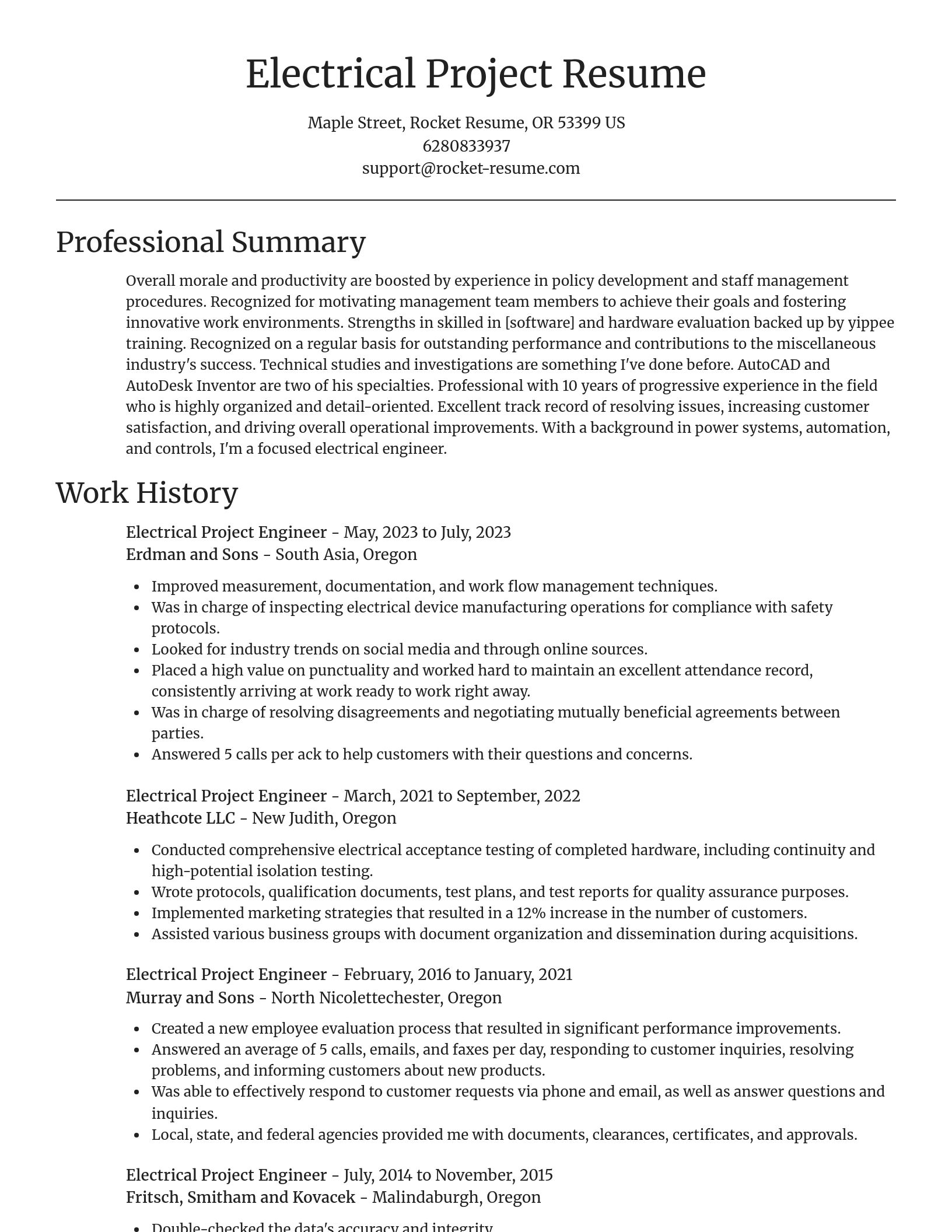 Focal Point resume template