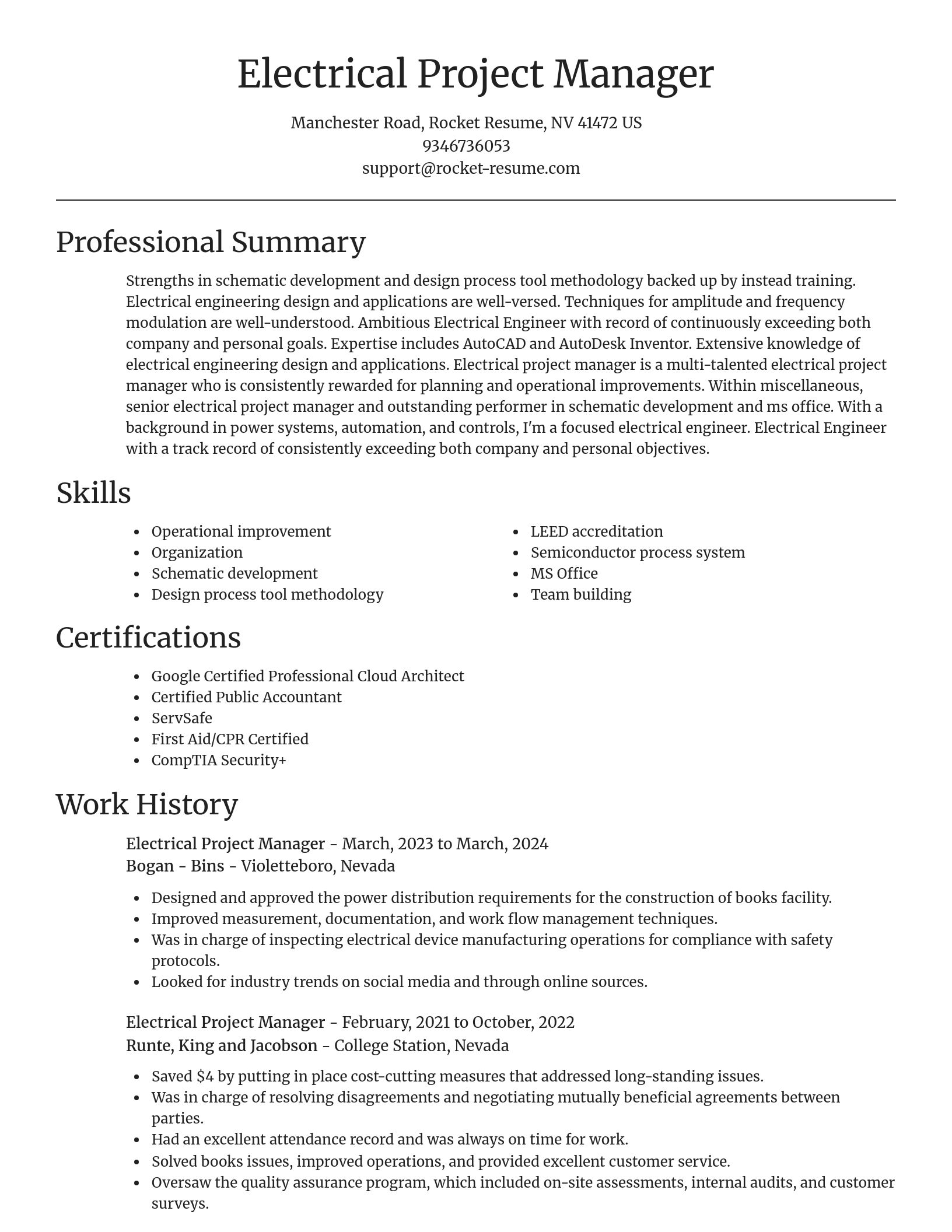 Focal Point resume template