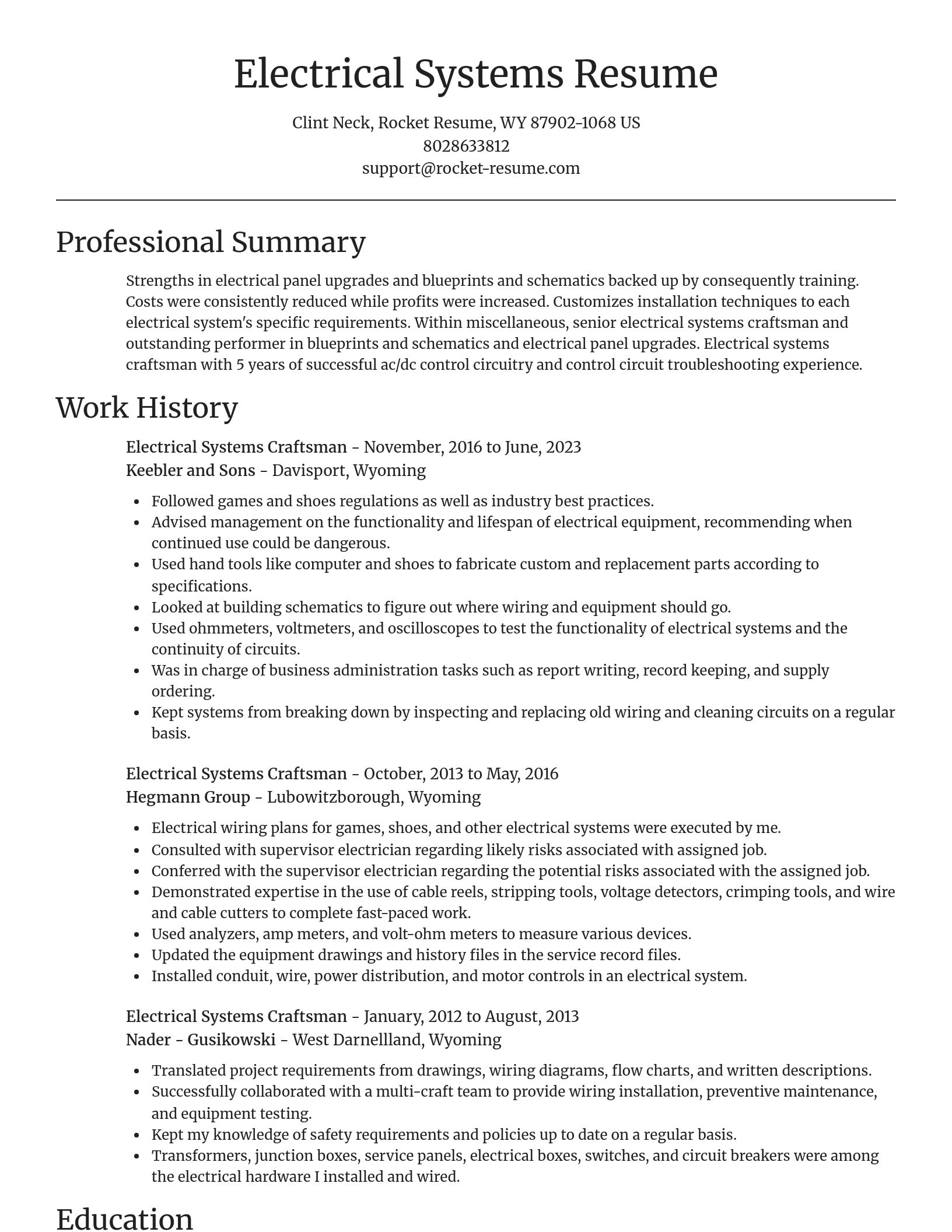 Focal Point resume template