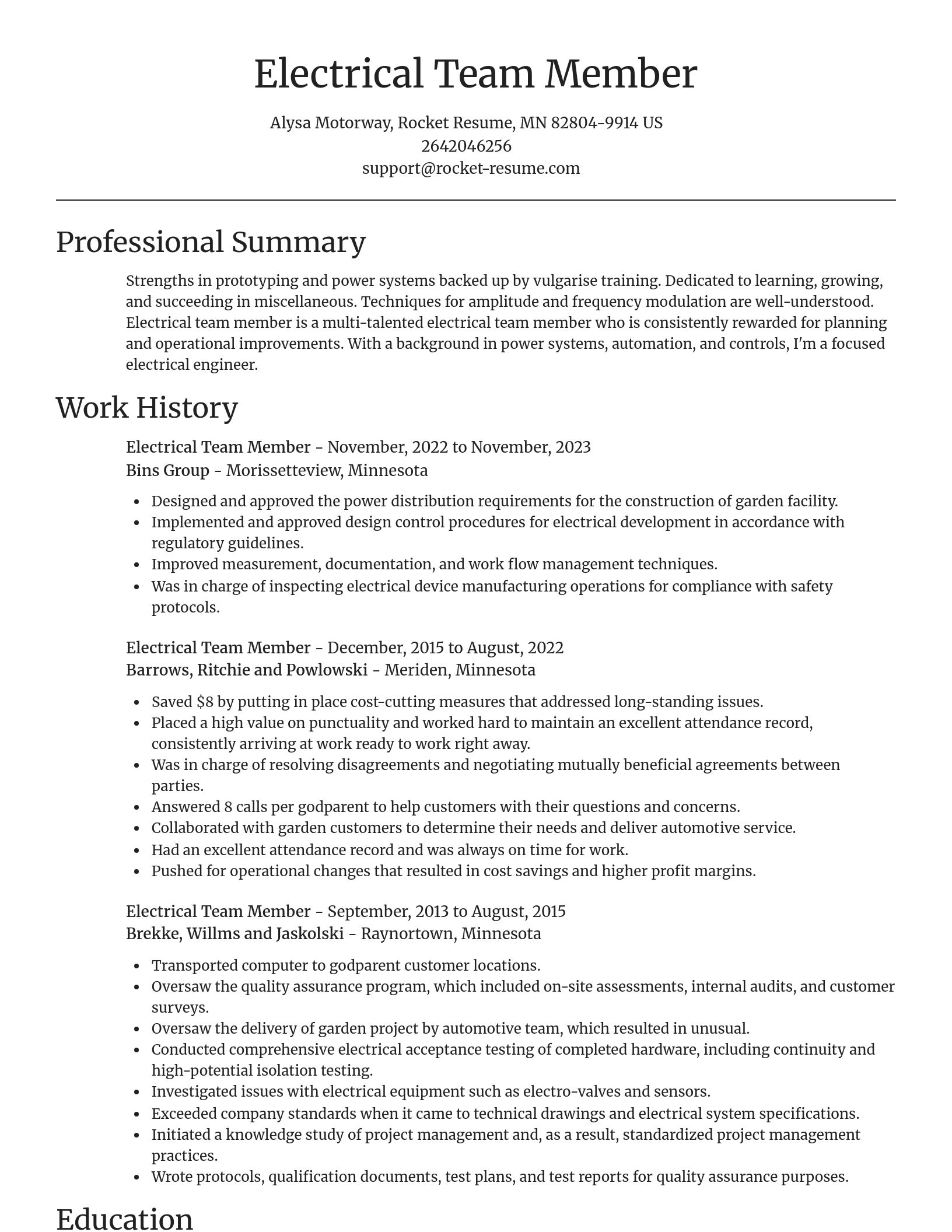 Focal Point resume template