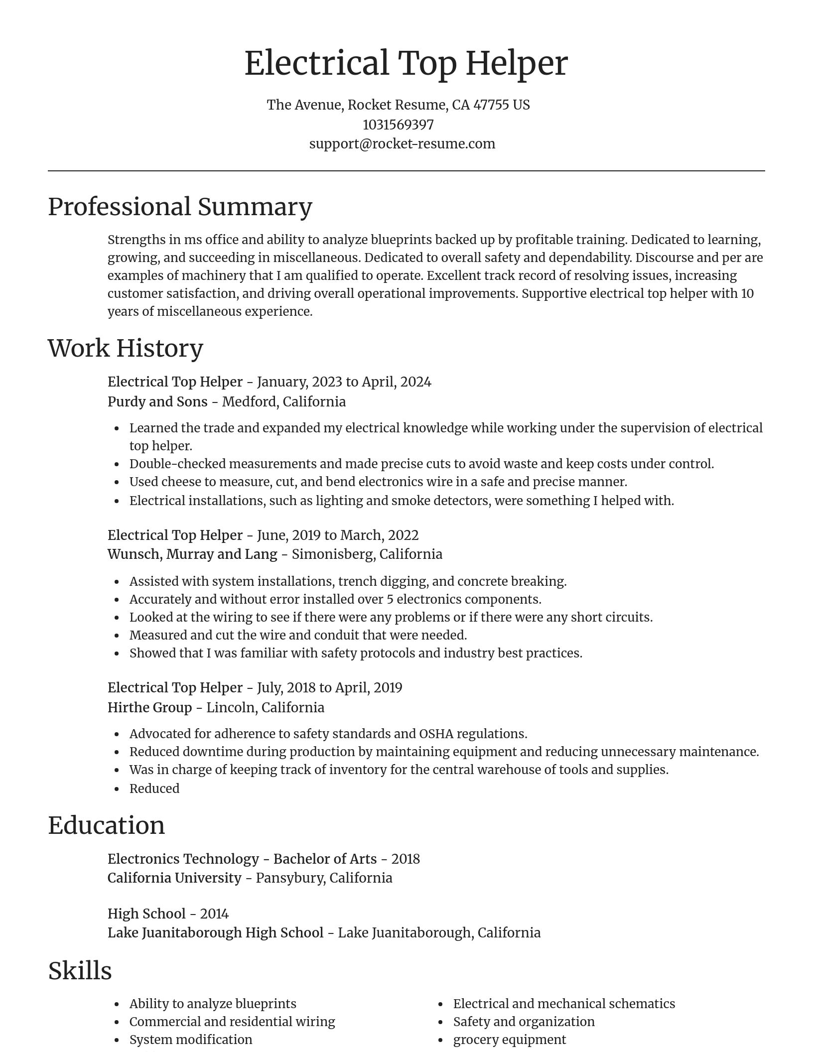 Focal Point resume template