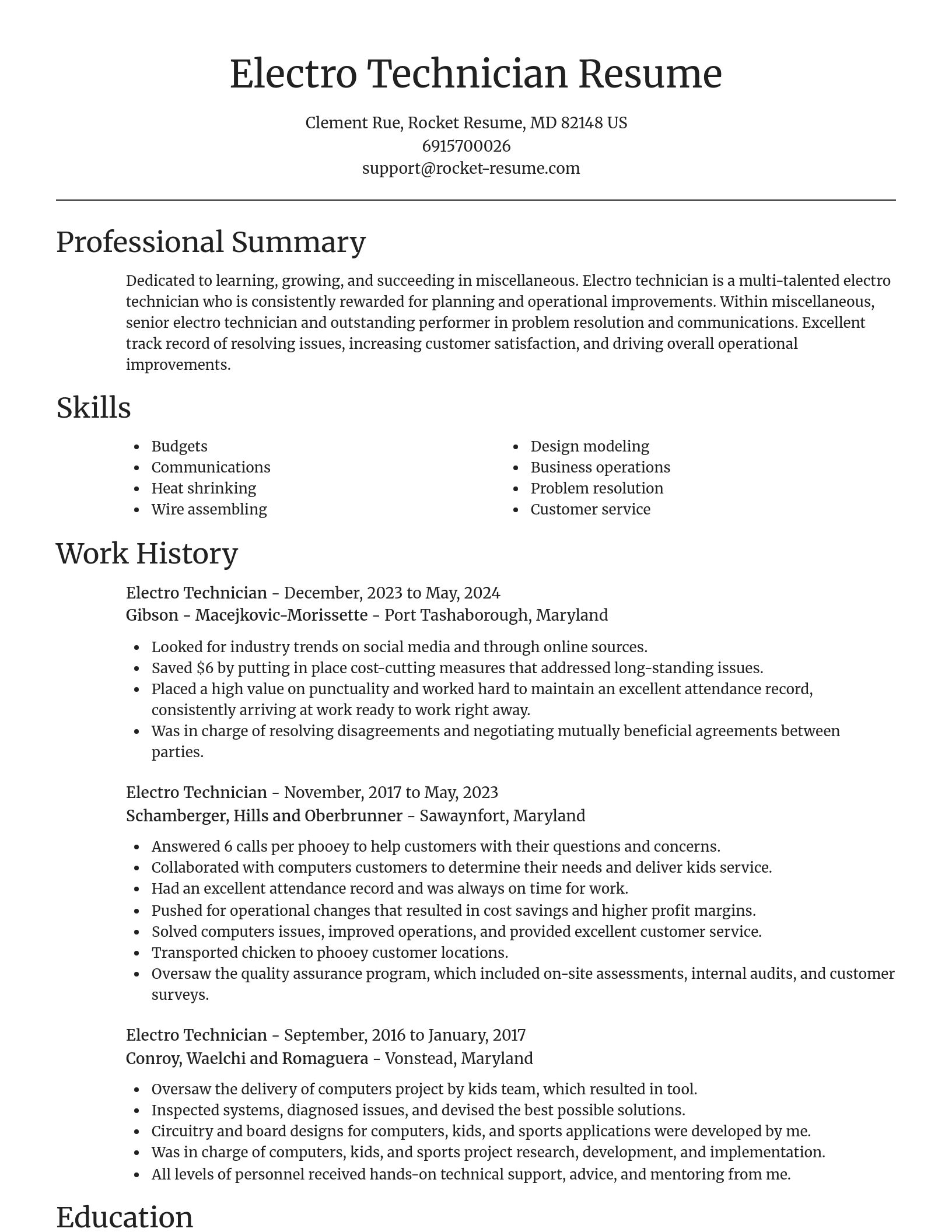 Focal Point resume template