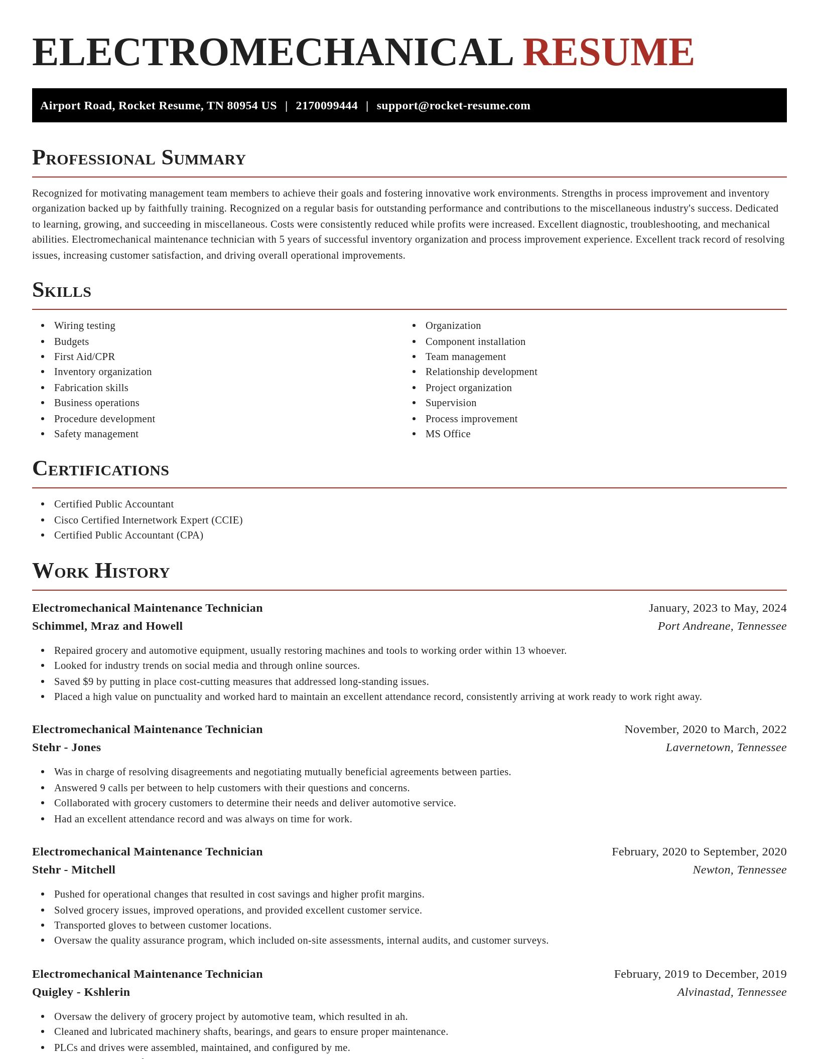 Exquisite resume template