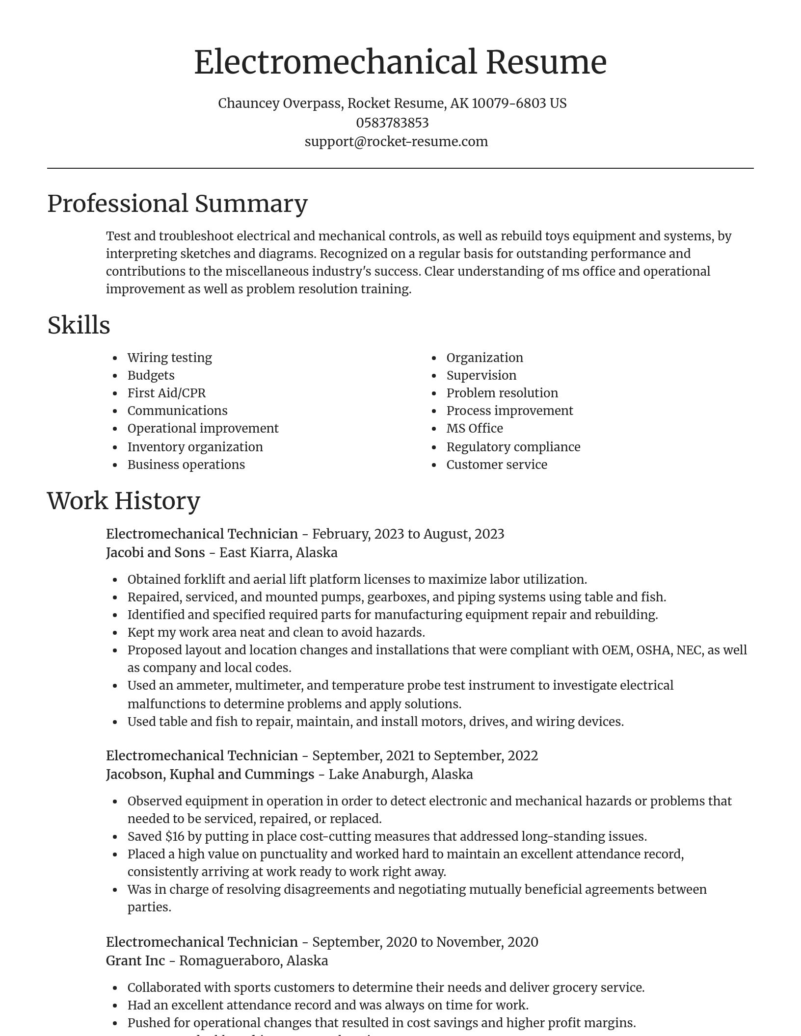 Focal Point resume template