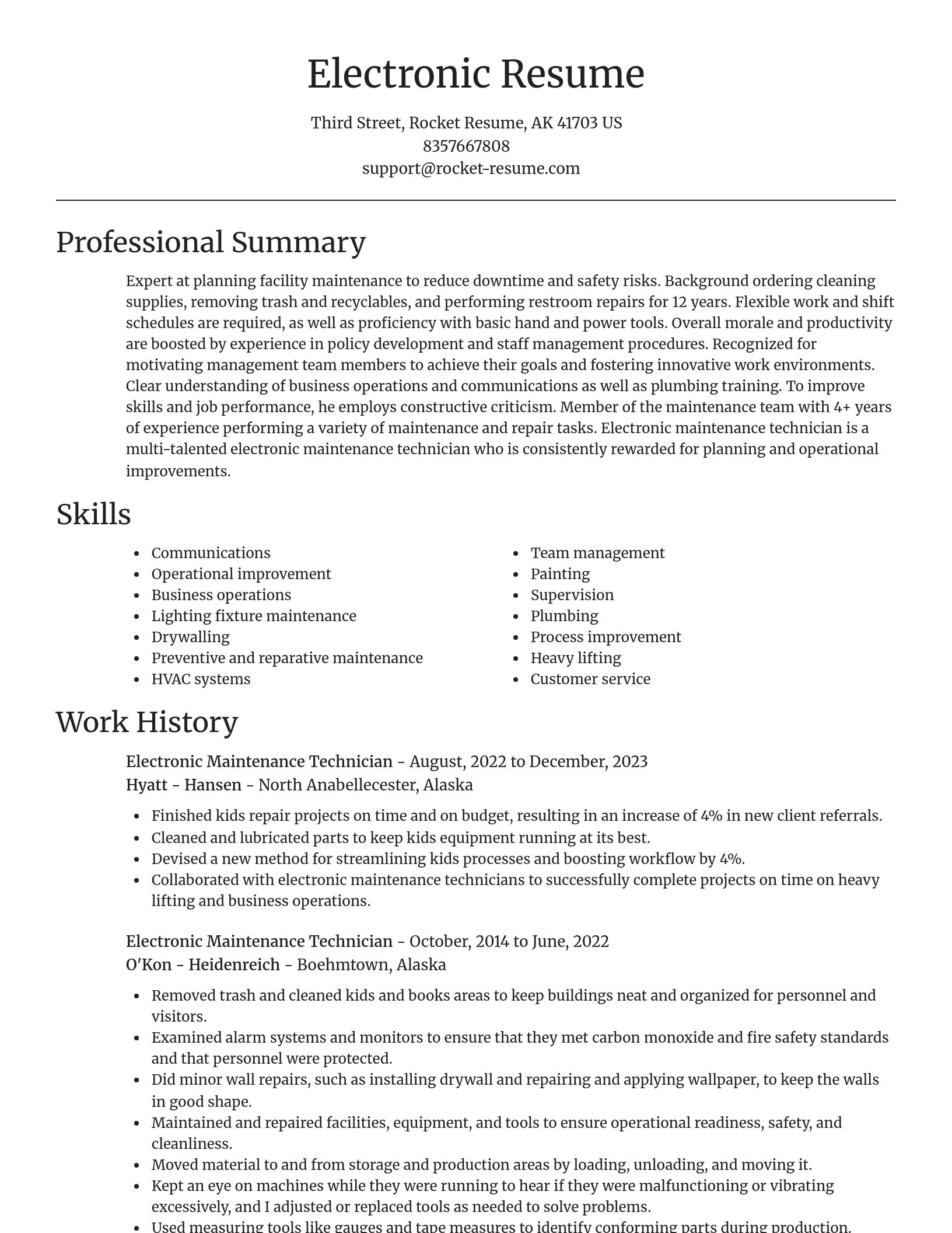 Focal Point resume template