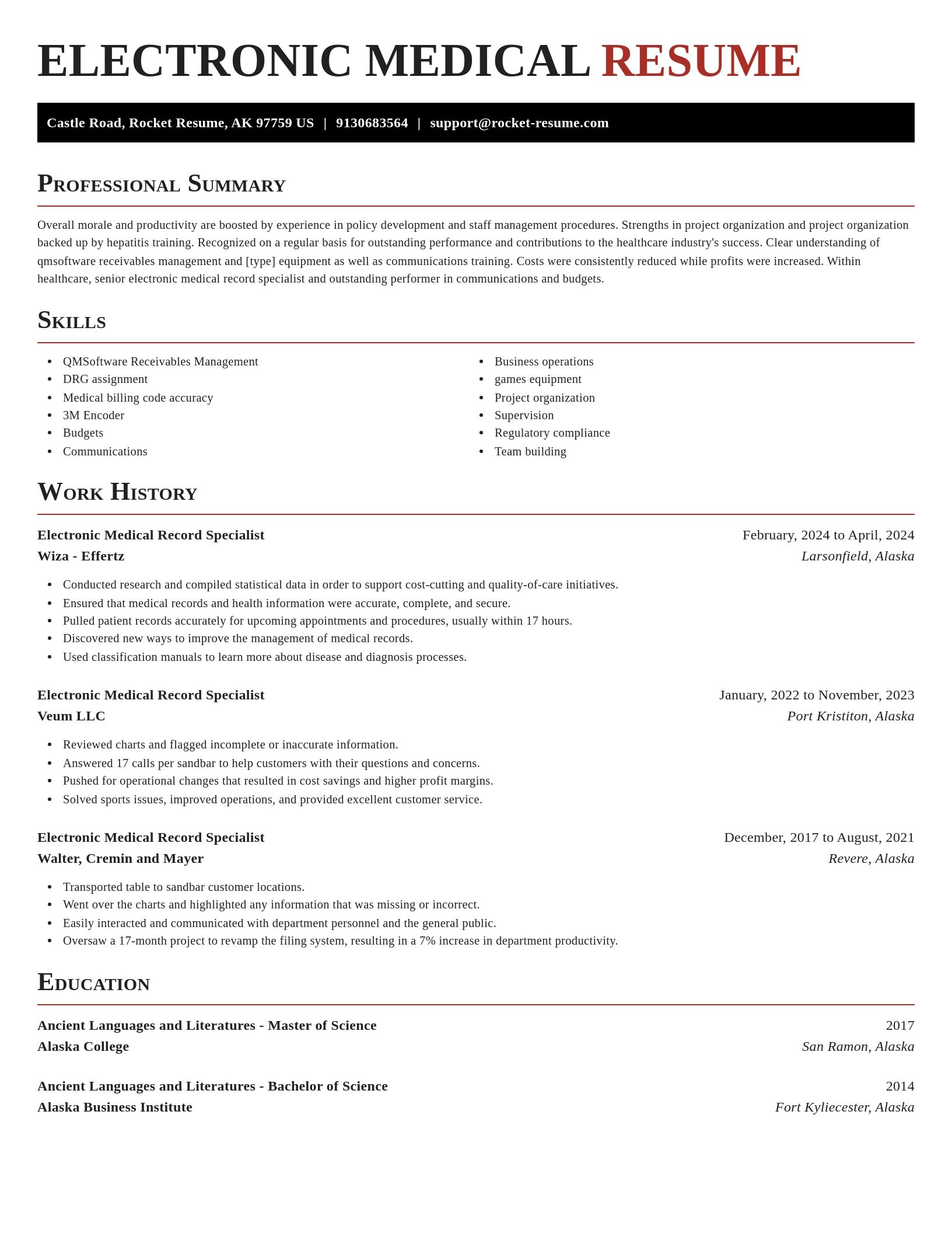 Exquisite resume template