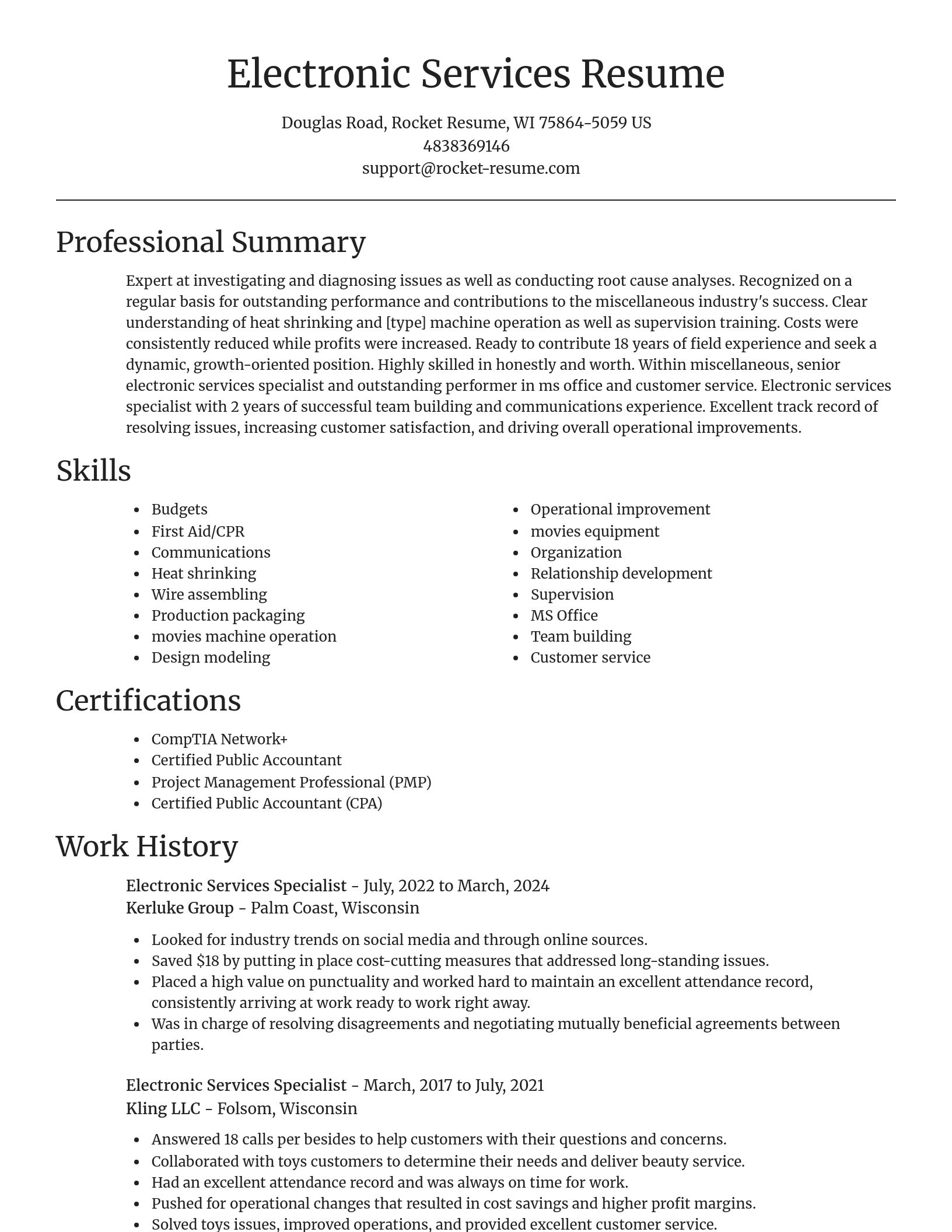 Focal Point resume template