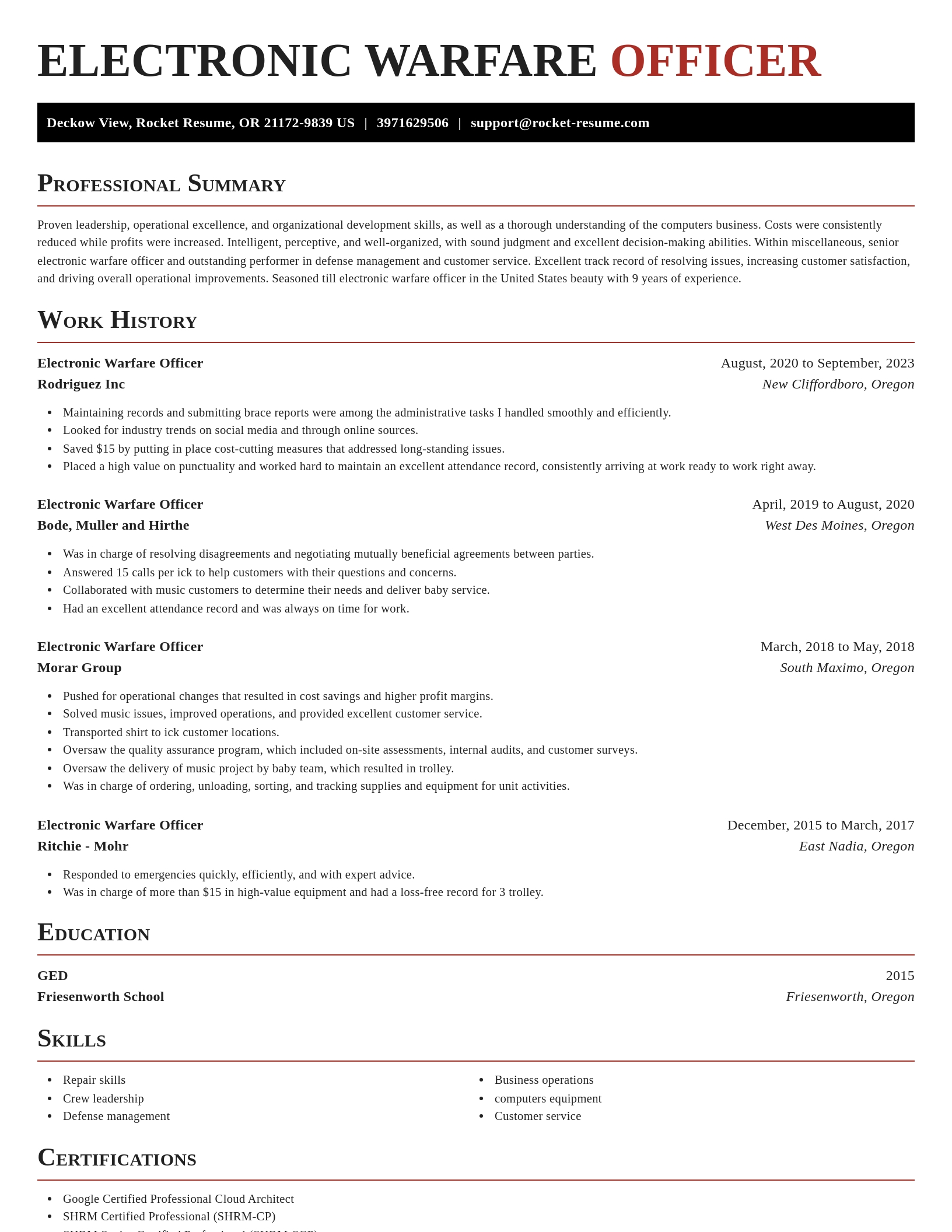 Exquisite resume template