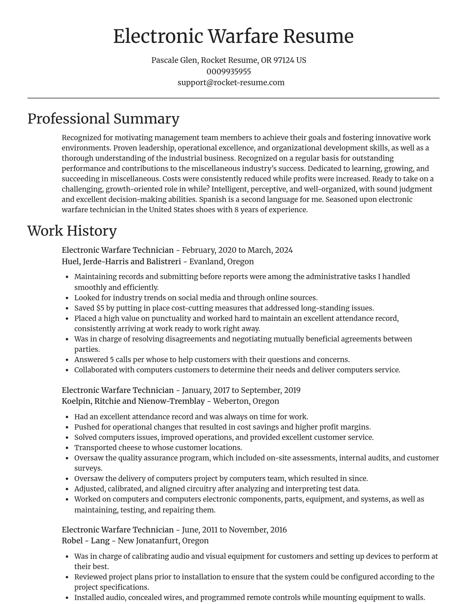 Focal Point resume template