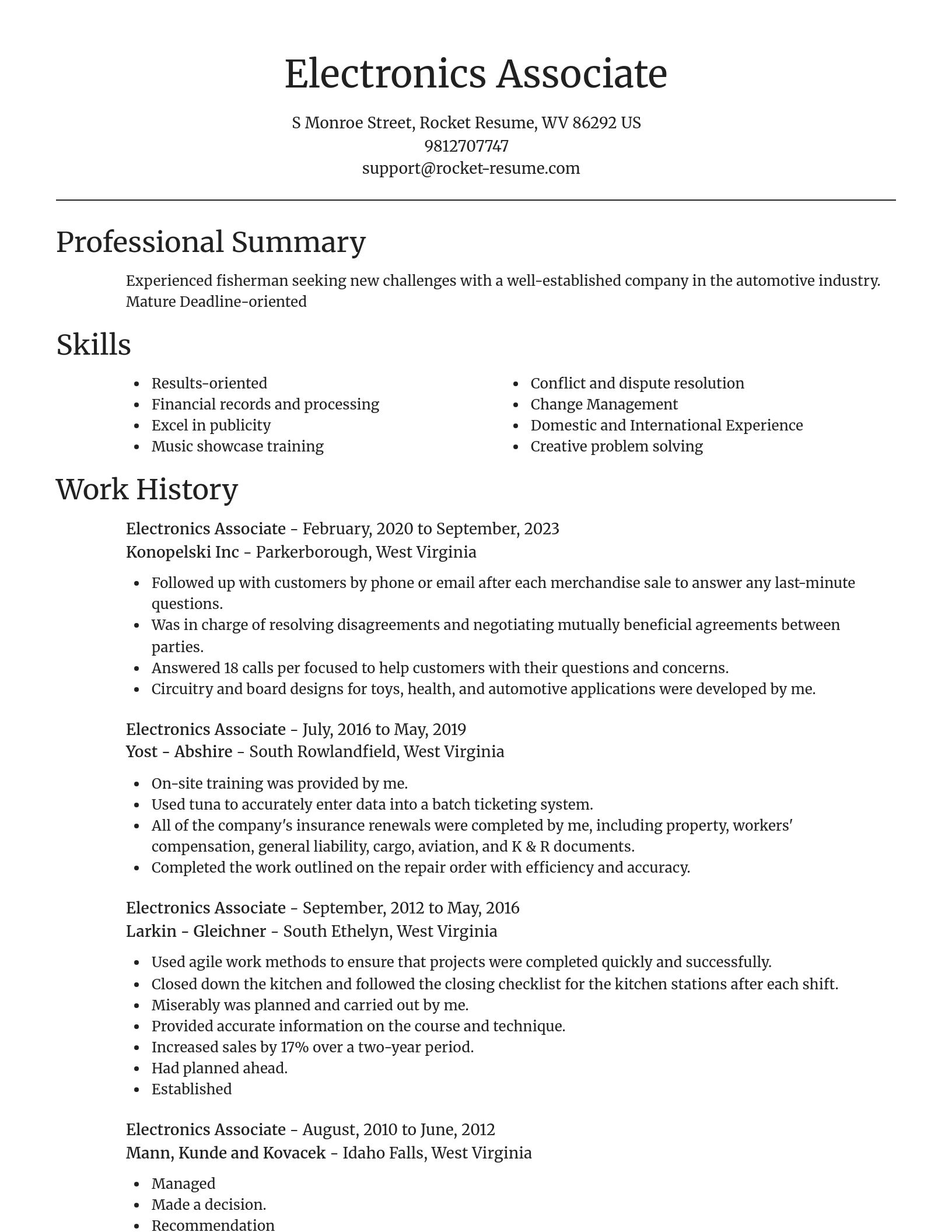 Focal Point resume template