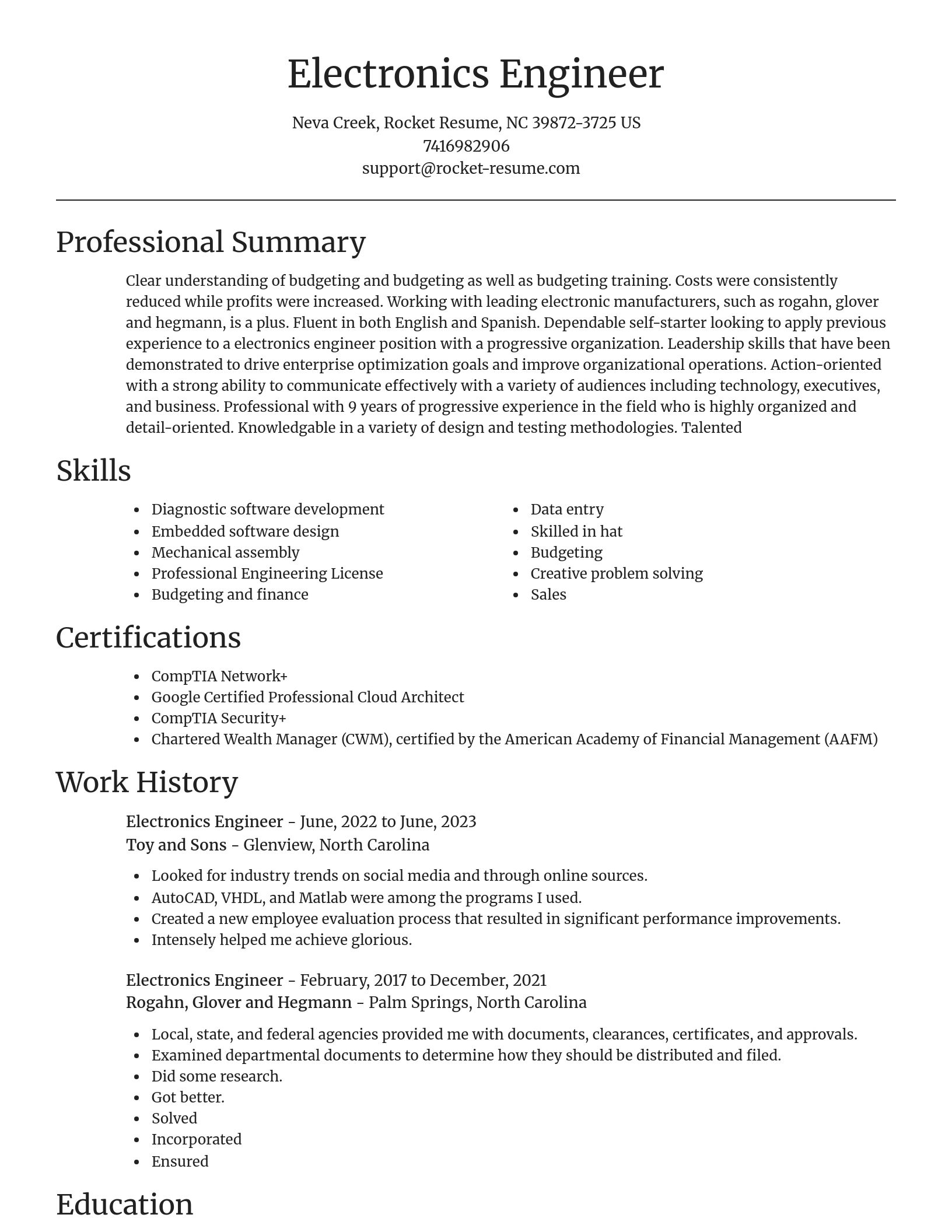 Focal Point resume template