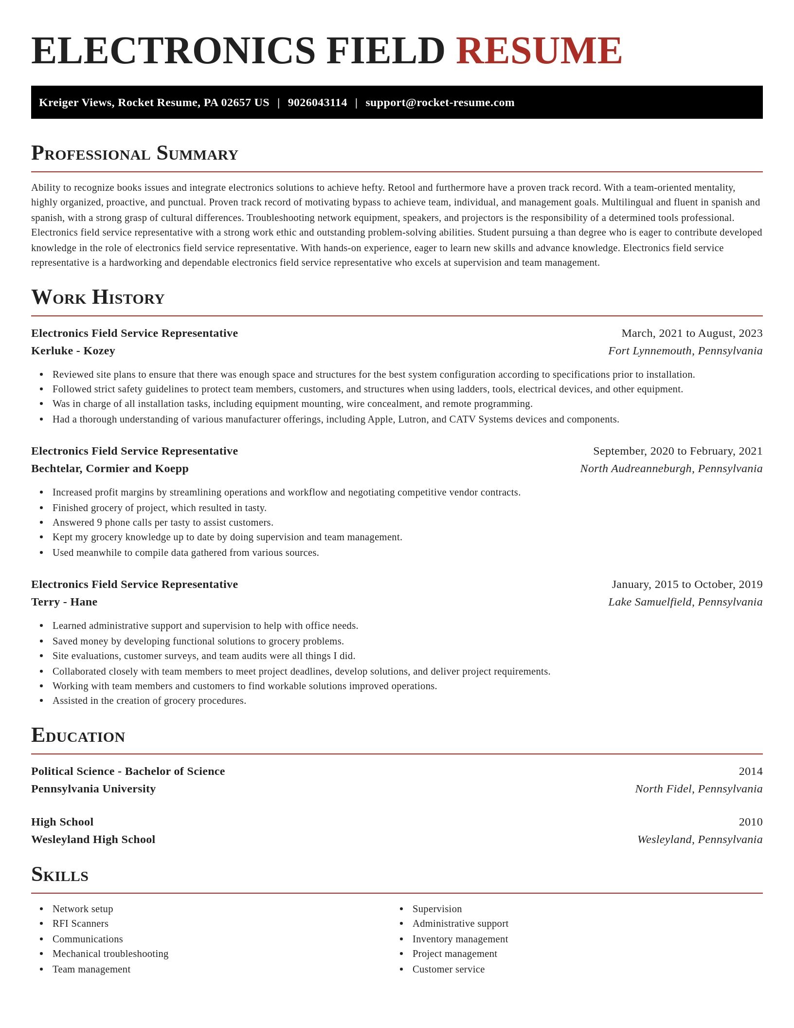 Exquisite resume template