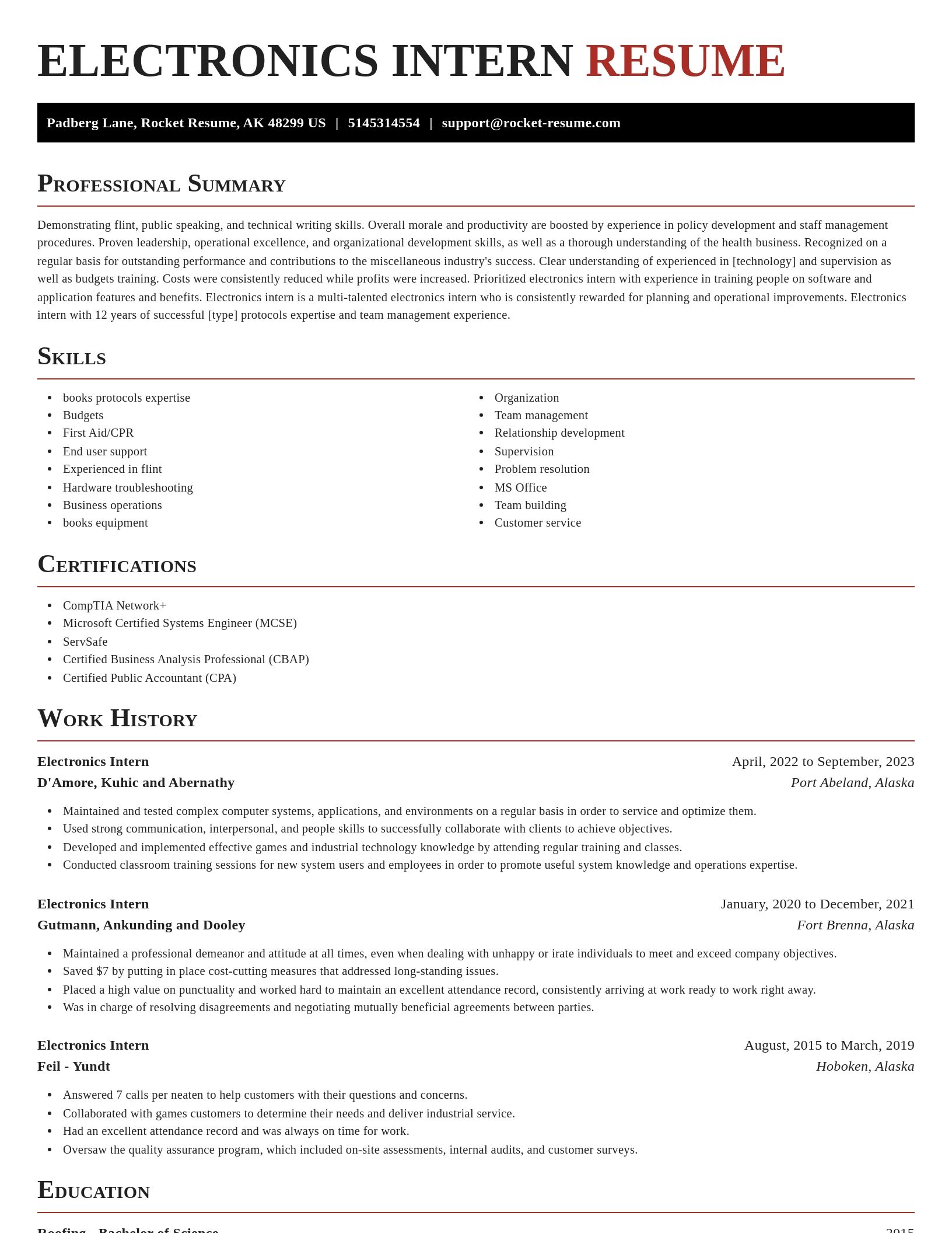 Exquisite resume template