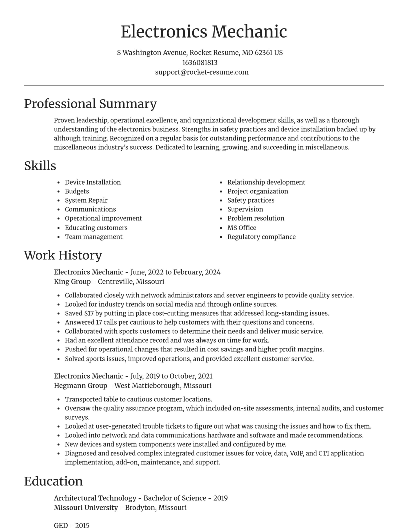Focal Point resume template