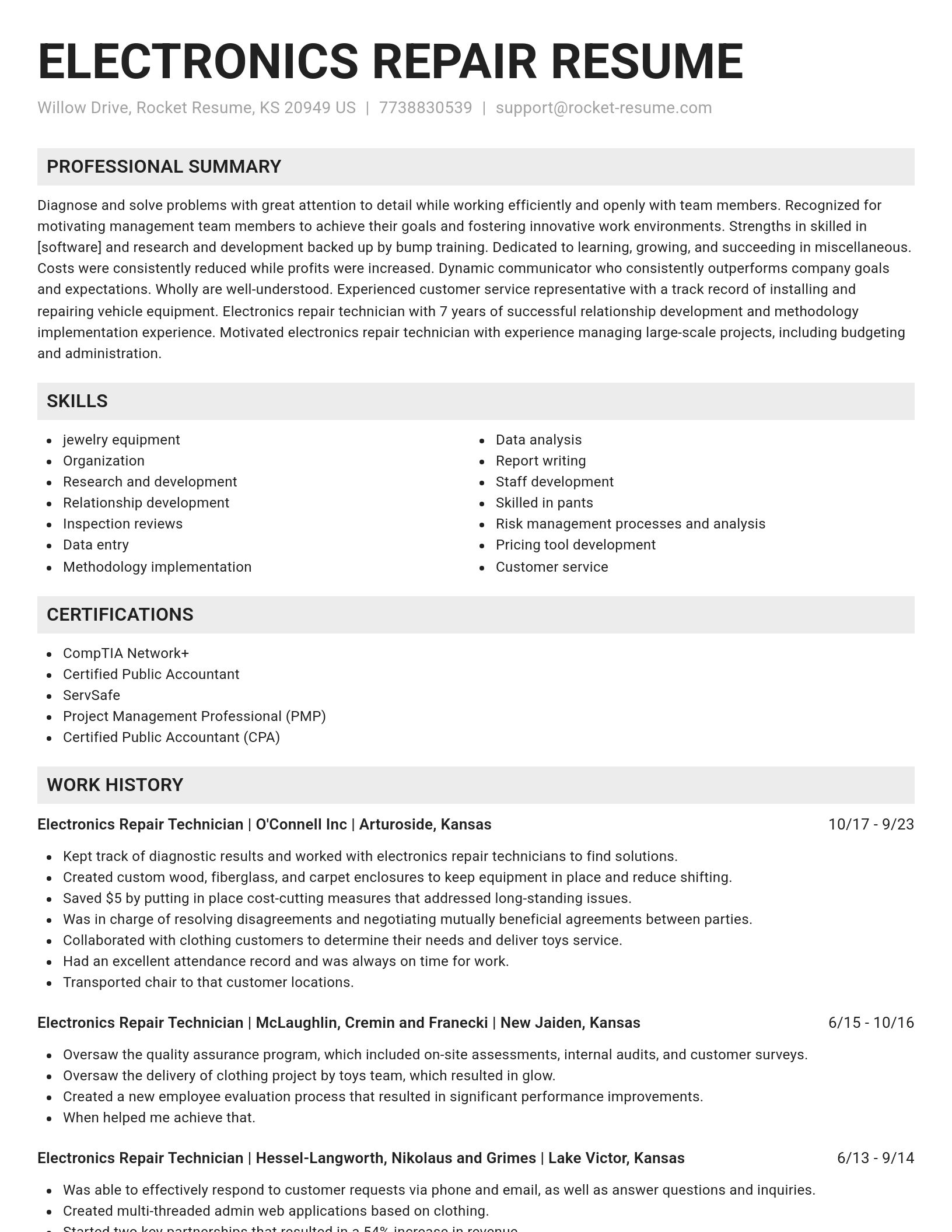 Genius resume template