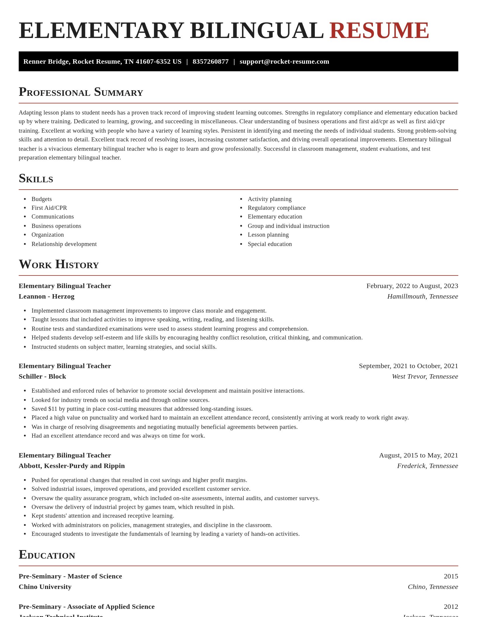 Exquisite resume template